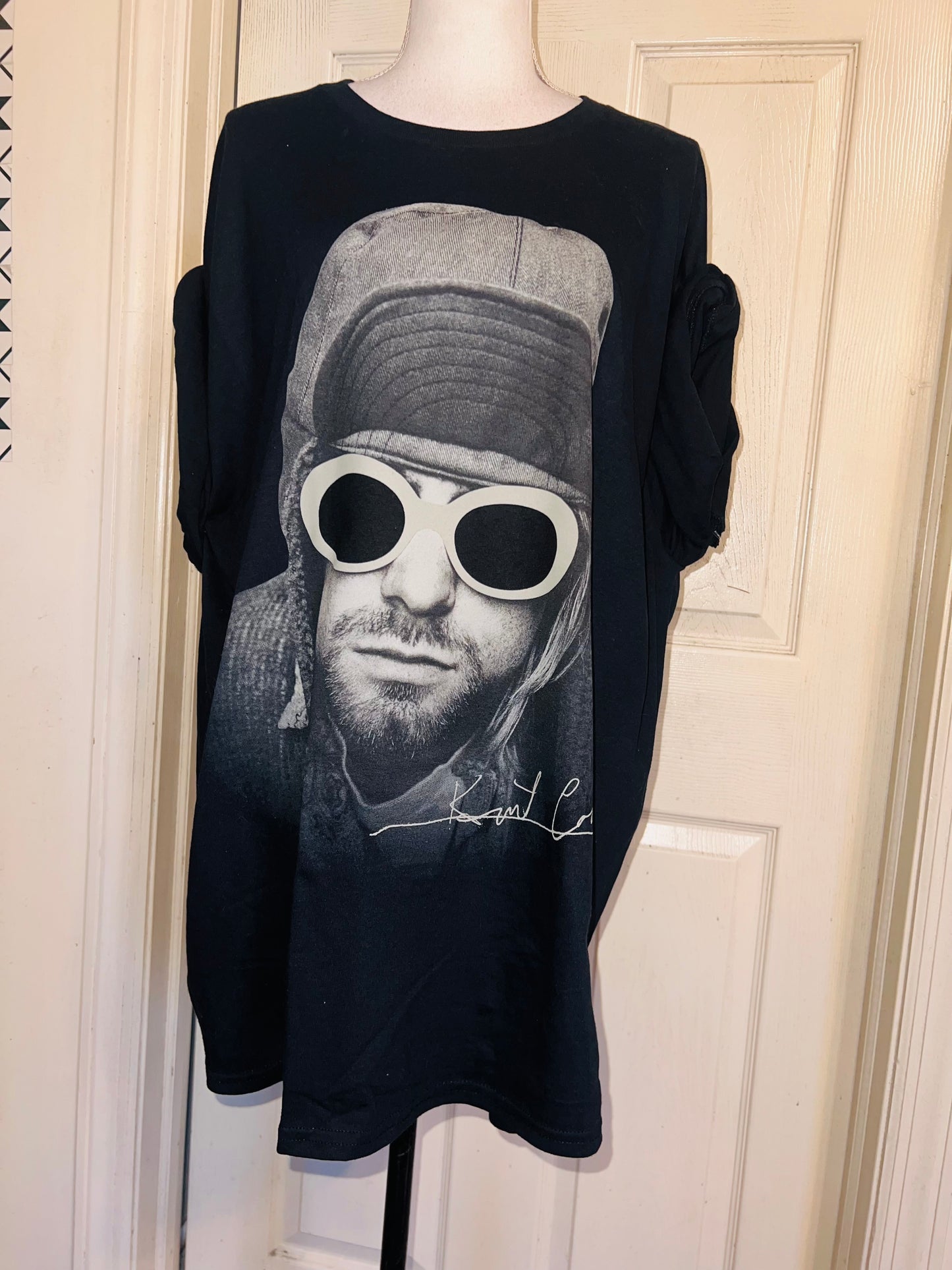 Kurt Cobain Oversized Distressed Tee
