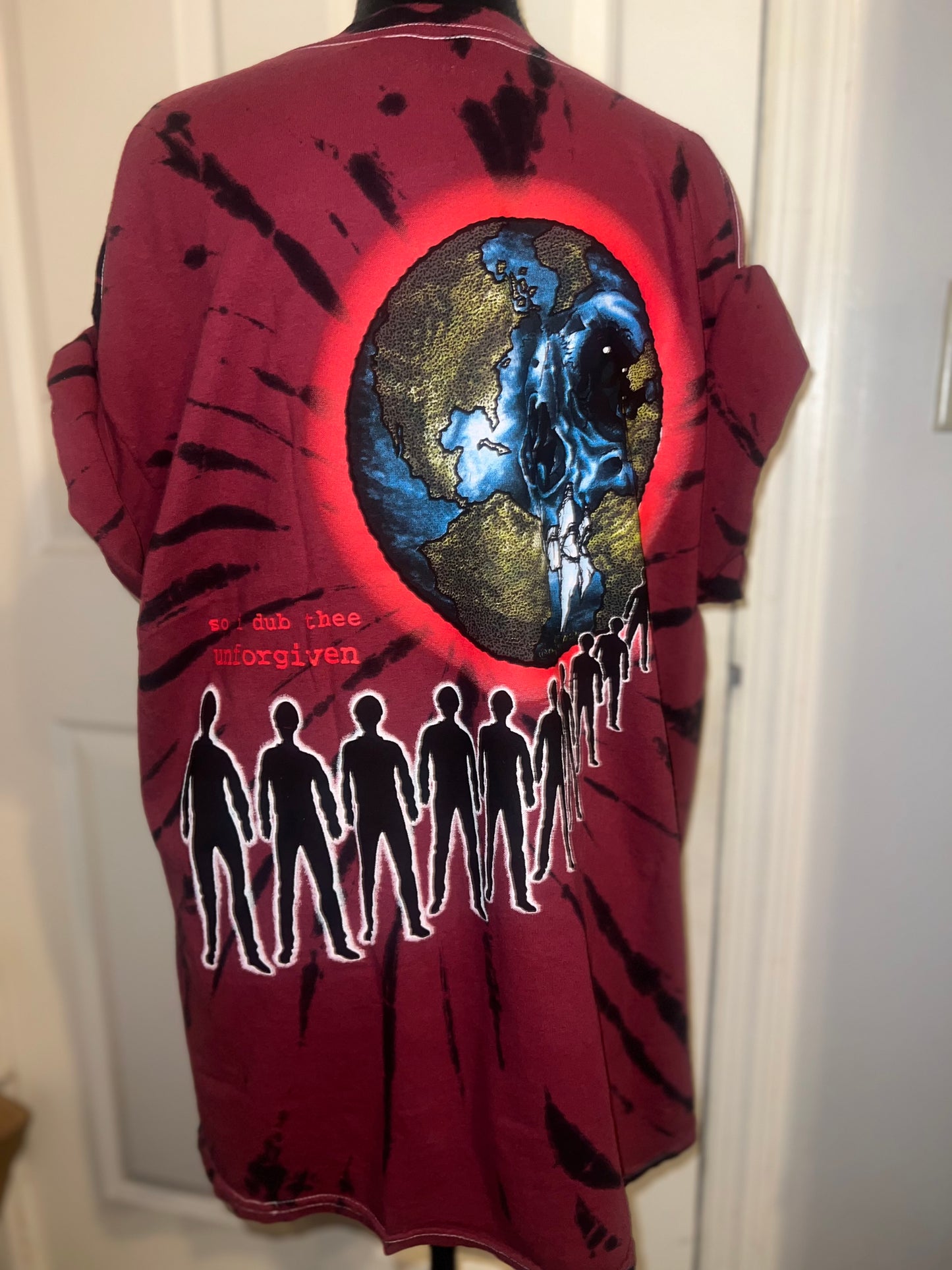 Metallica Tie Dye Double Sided Oversized Tee