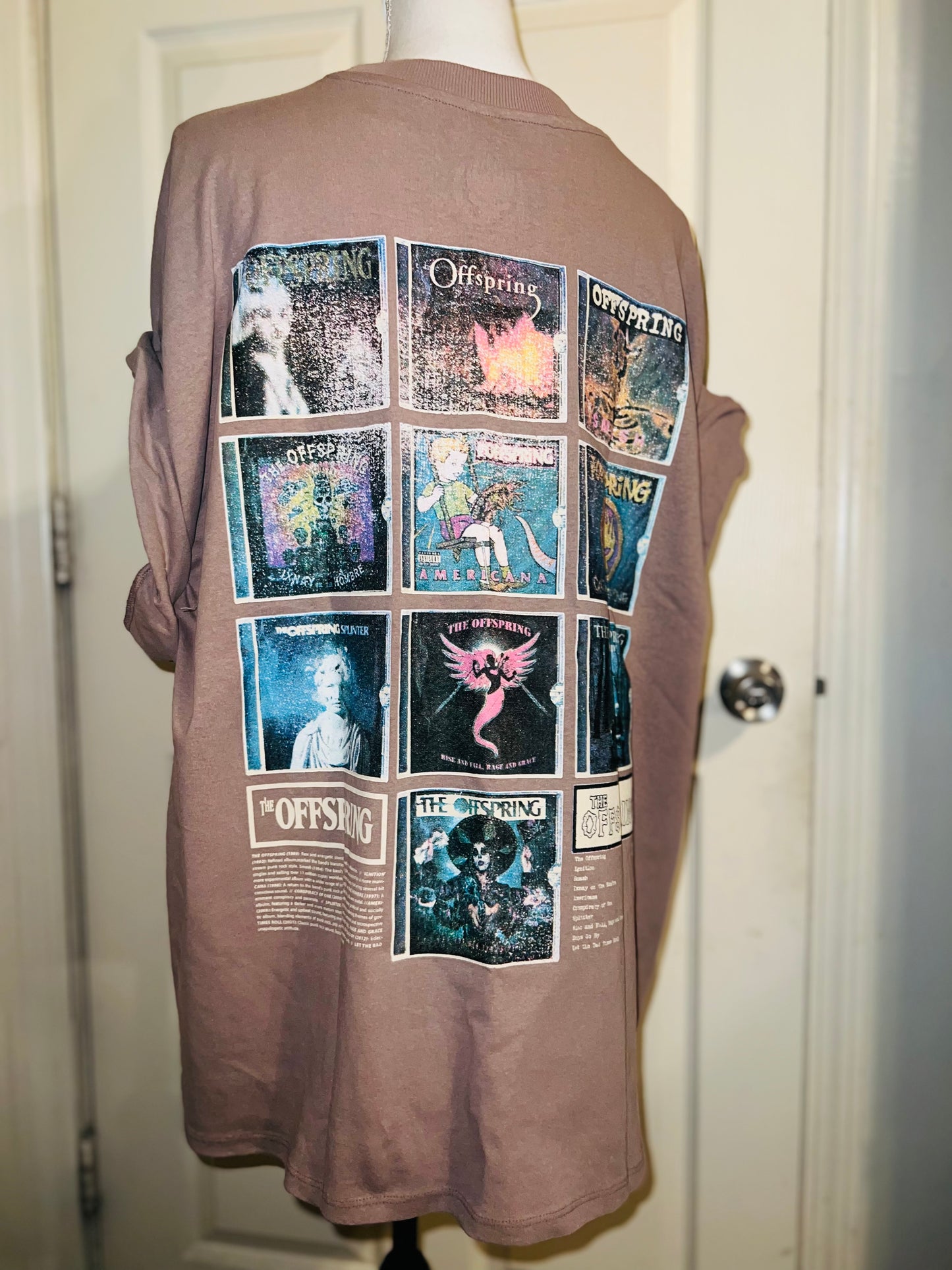 The Offspring Double Sided Oversized Distressed Tee