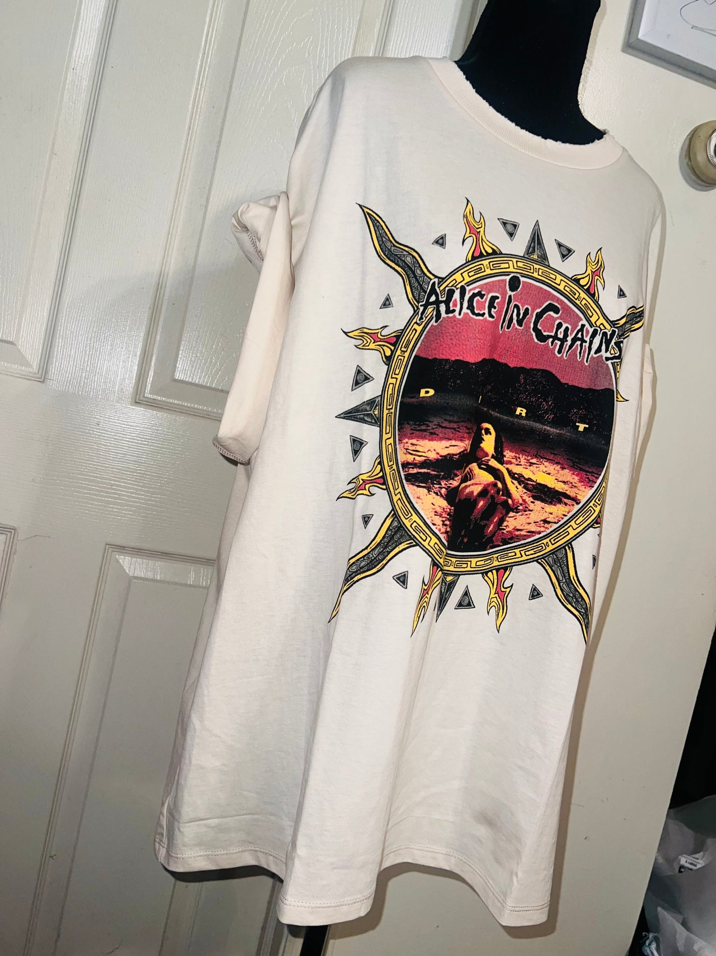 Alice In Chains Oversized Distressed Tee