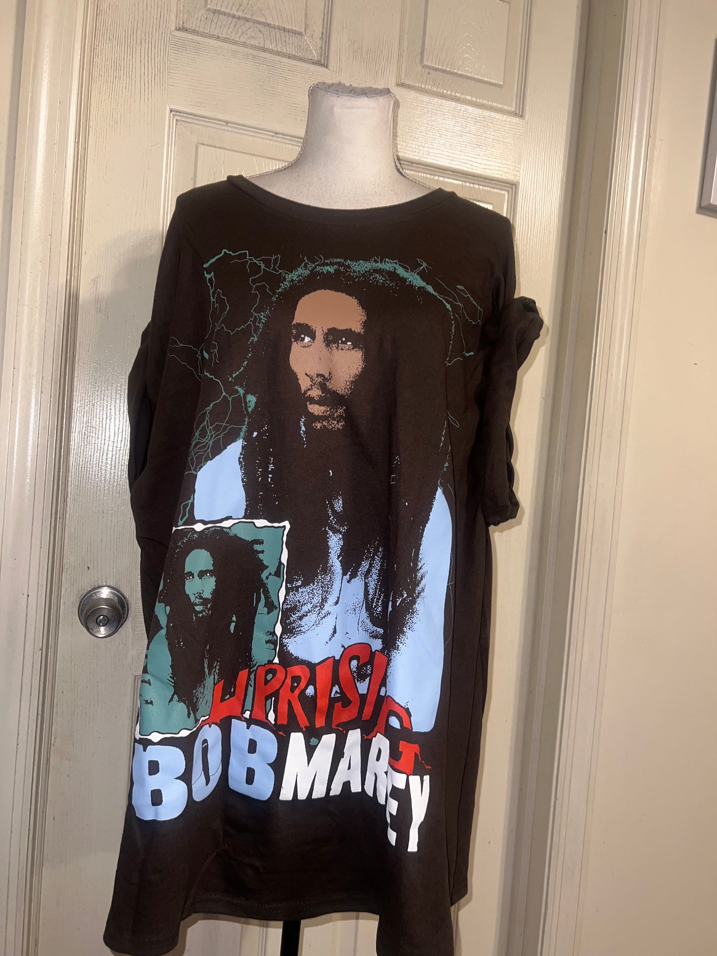 Bob Marley Oversized Distressed Tee