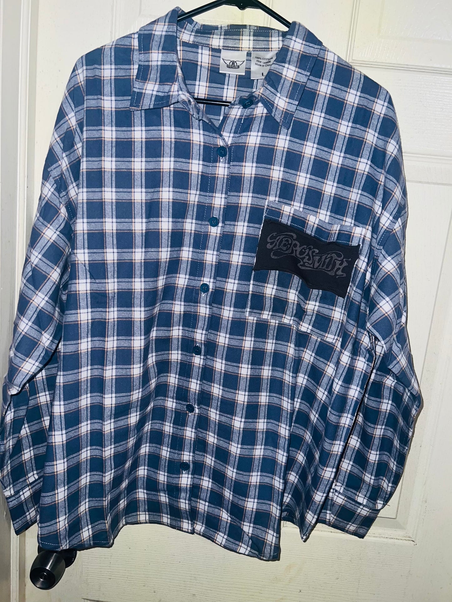 Aerosmith Oversized Flannel with a Backpatch