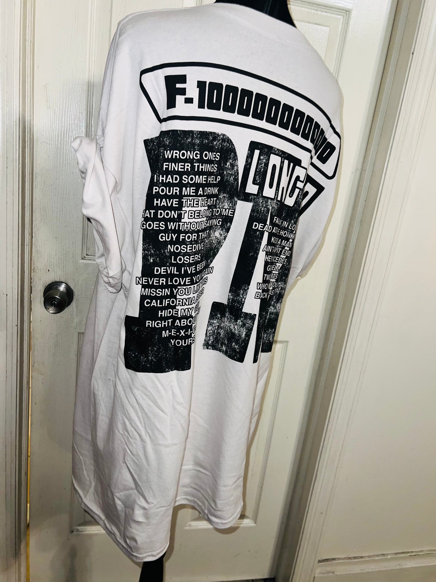 Post Malone Double Sided Oversized Distressed Tee