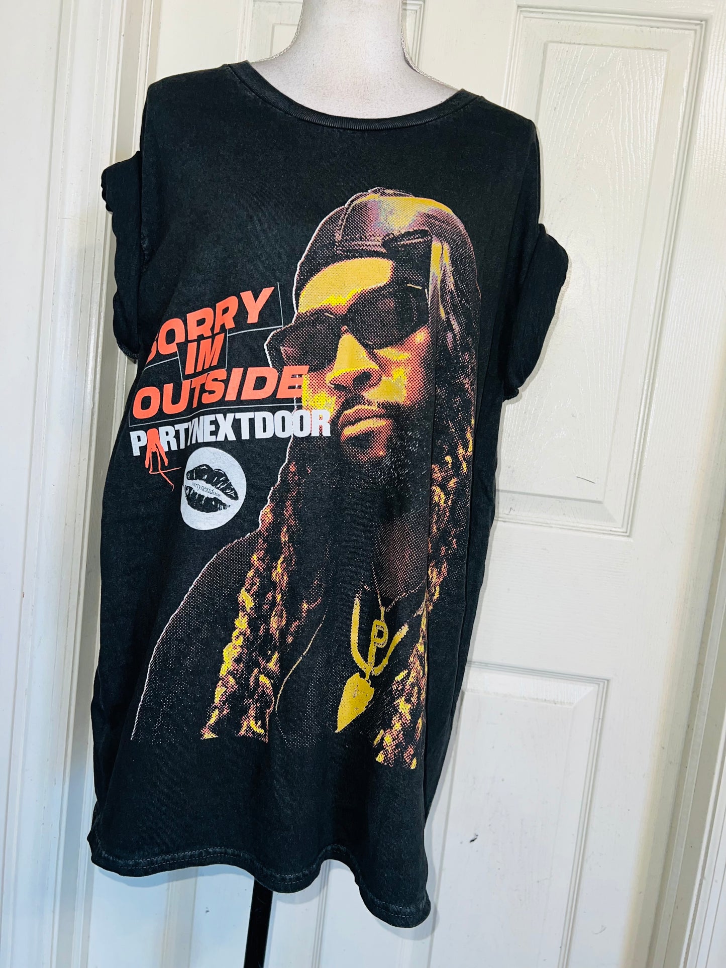 PartyNextDoor Oversized Distressed Tee