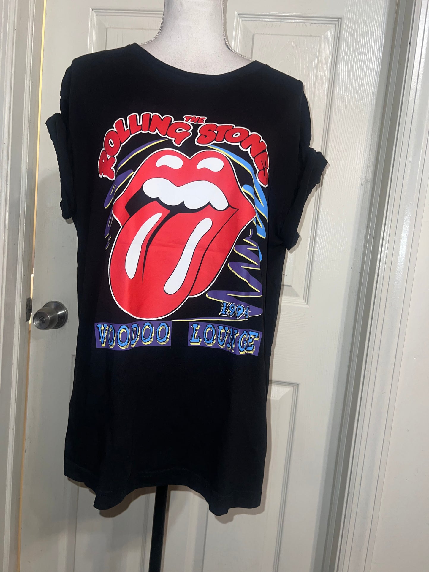 The Rolling Stones Double Sided Oversized Distressed Tee