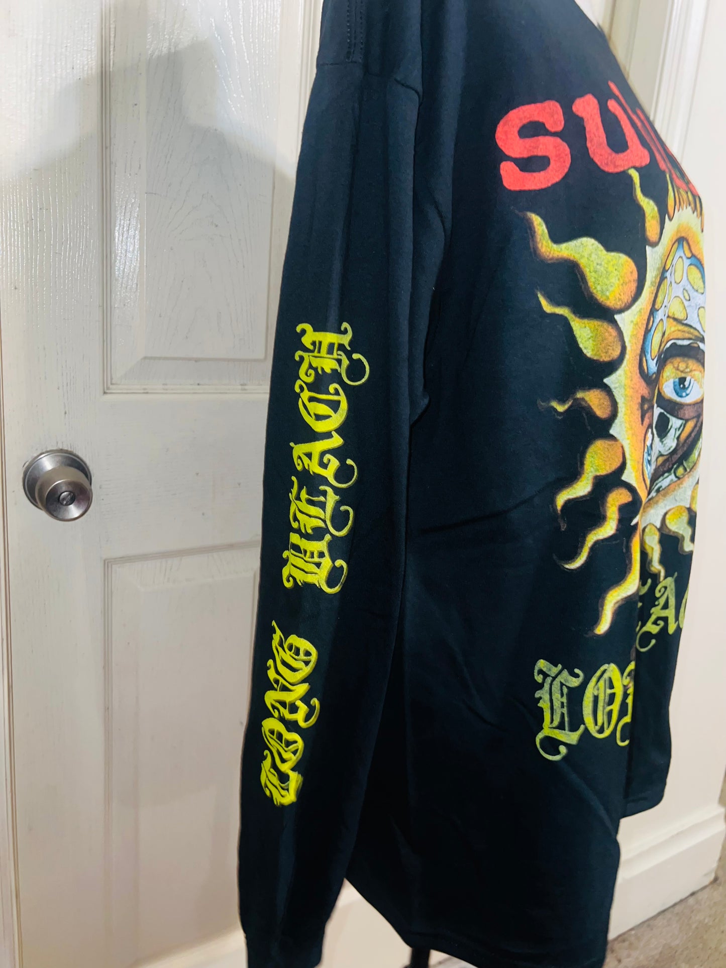 Sublime Oversized Distressed Long Sleeve Tee
