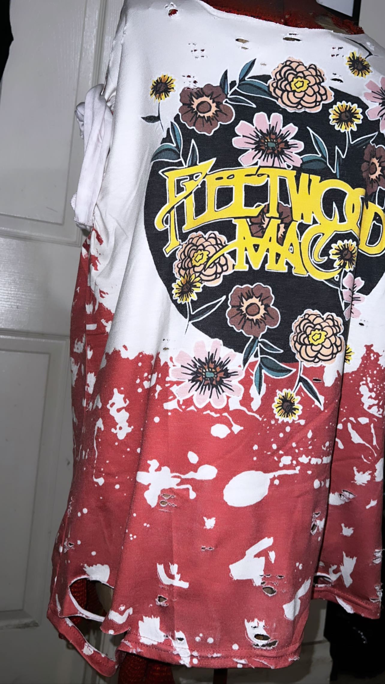 Fleetwood Mac Floral Distressed Tee