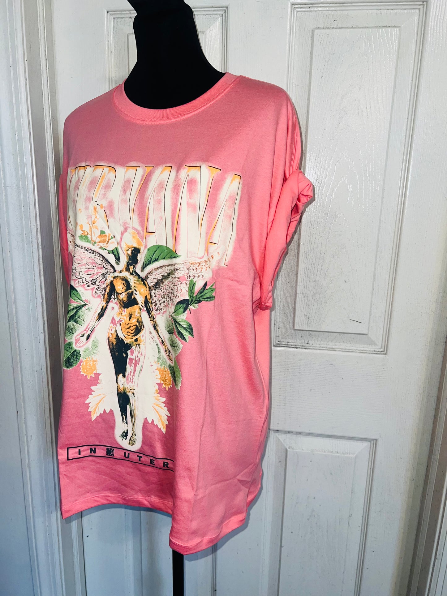 Nirvana Oversized Distressed Tee