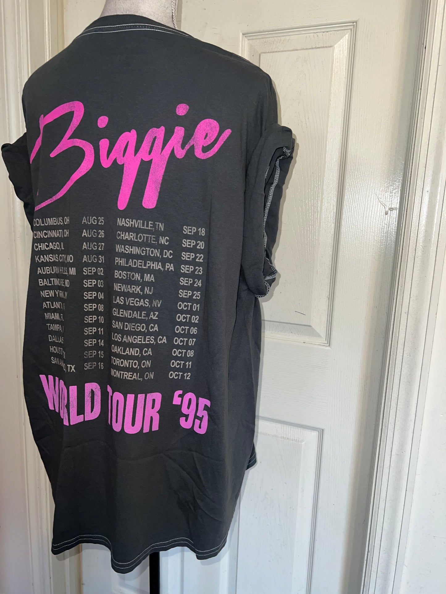 Biggie Smalls Double Sided Oversized Distressed Tee
