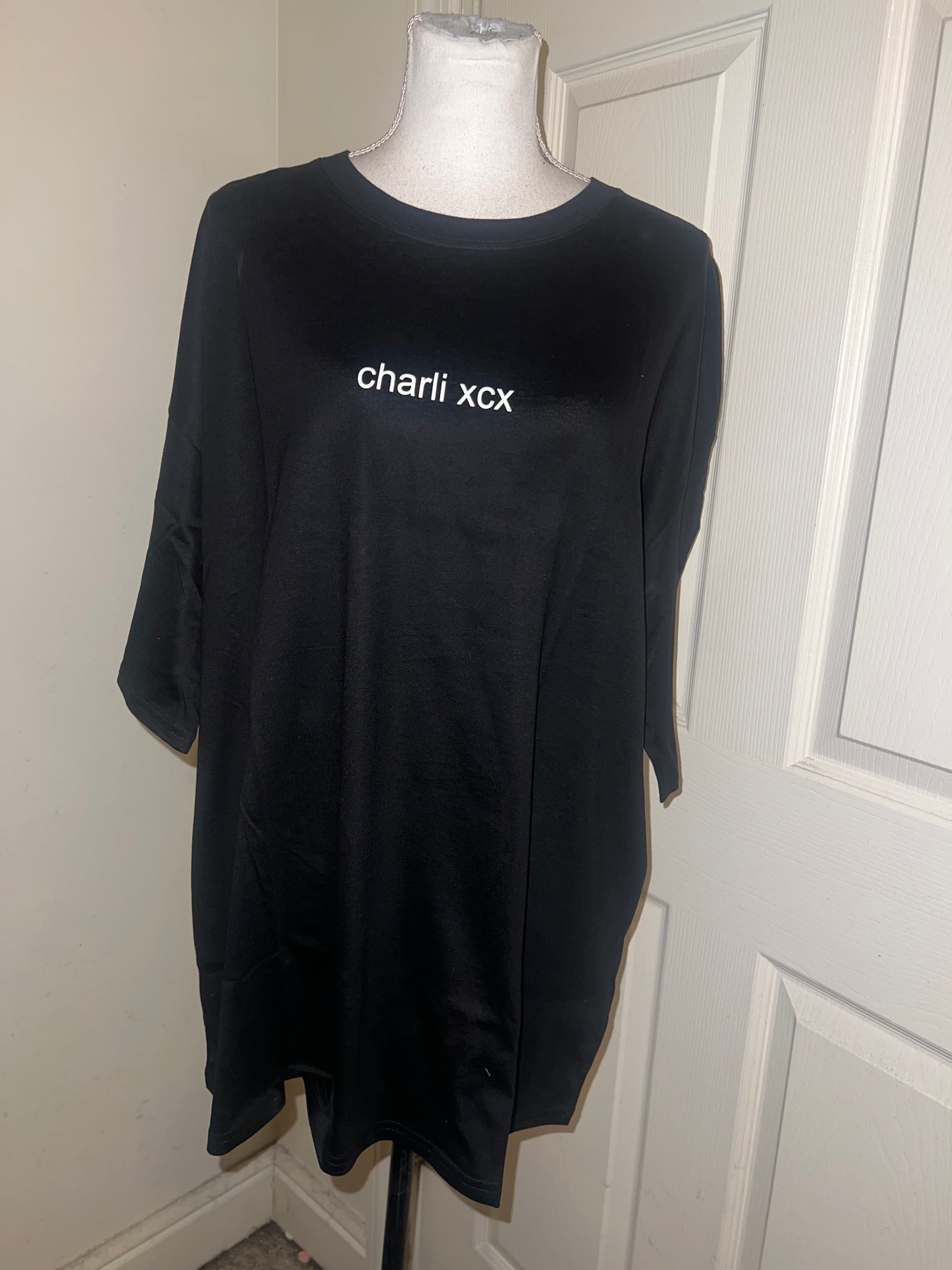 Charli XCX Double Sided Oversized Distressed Tee