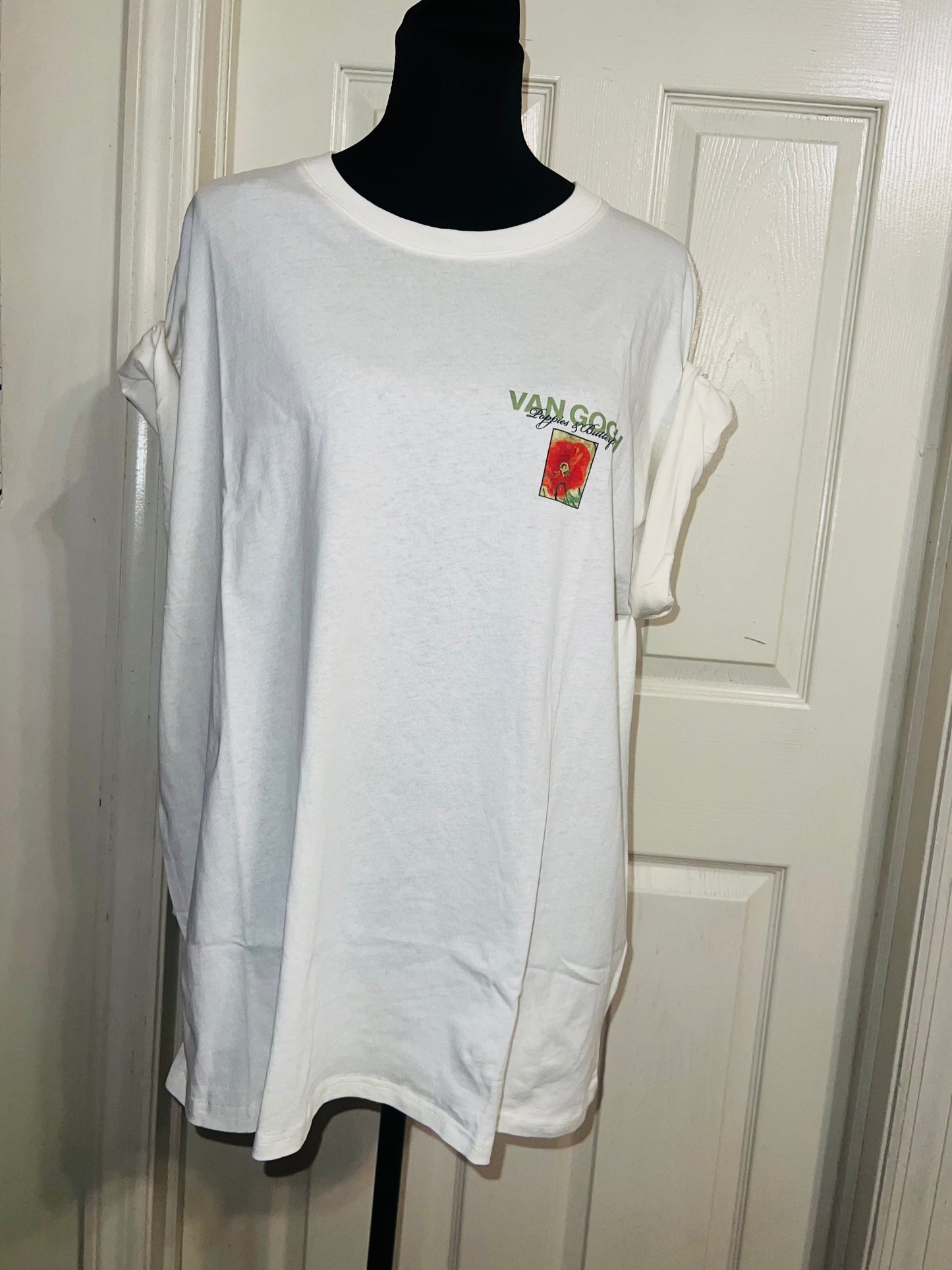 Vincent Van Gogh Double Sided Oversized Distressed Tee