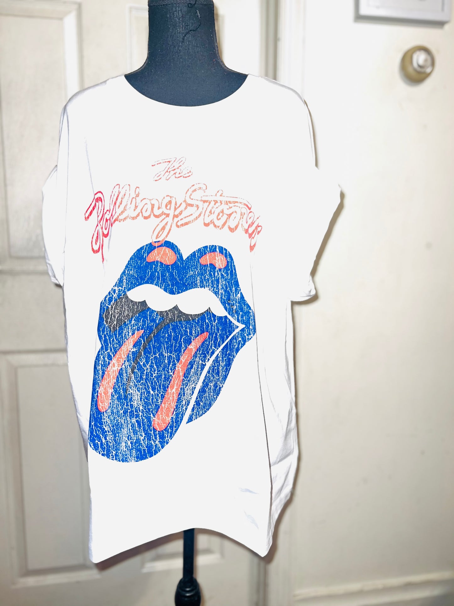 The Rolling Stones Oversized Distressed Tee
