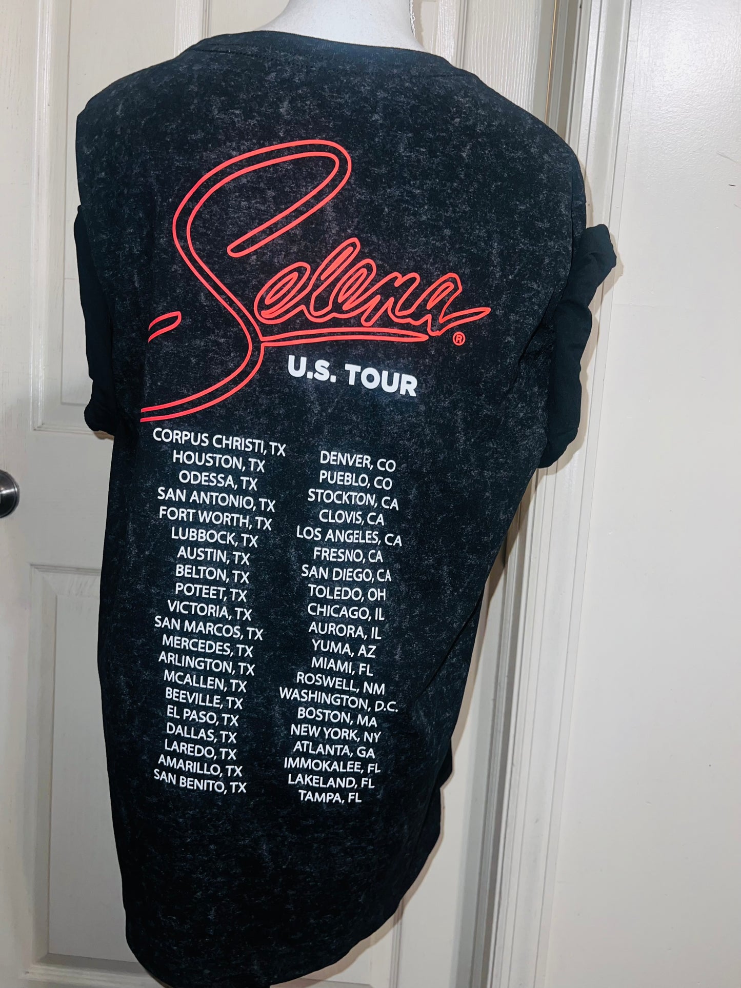 Selena Double Sided Oversized Distressed Tee