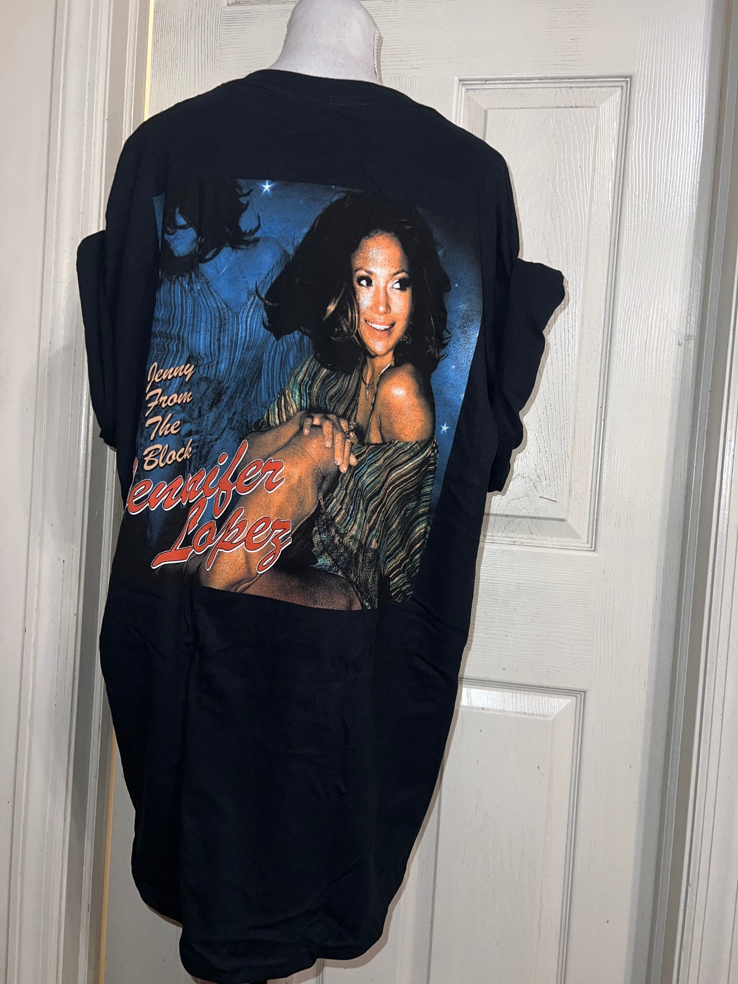 Jennifer Lopez Double Sided Vintage Style Distressed Tee
