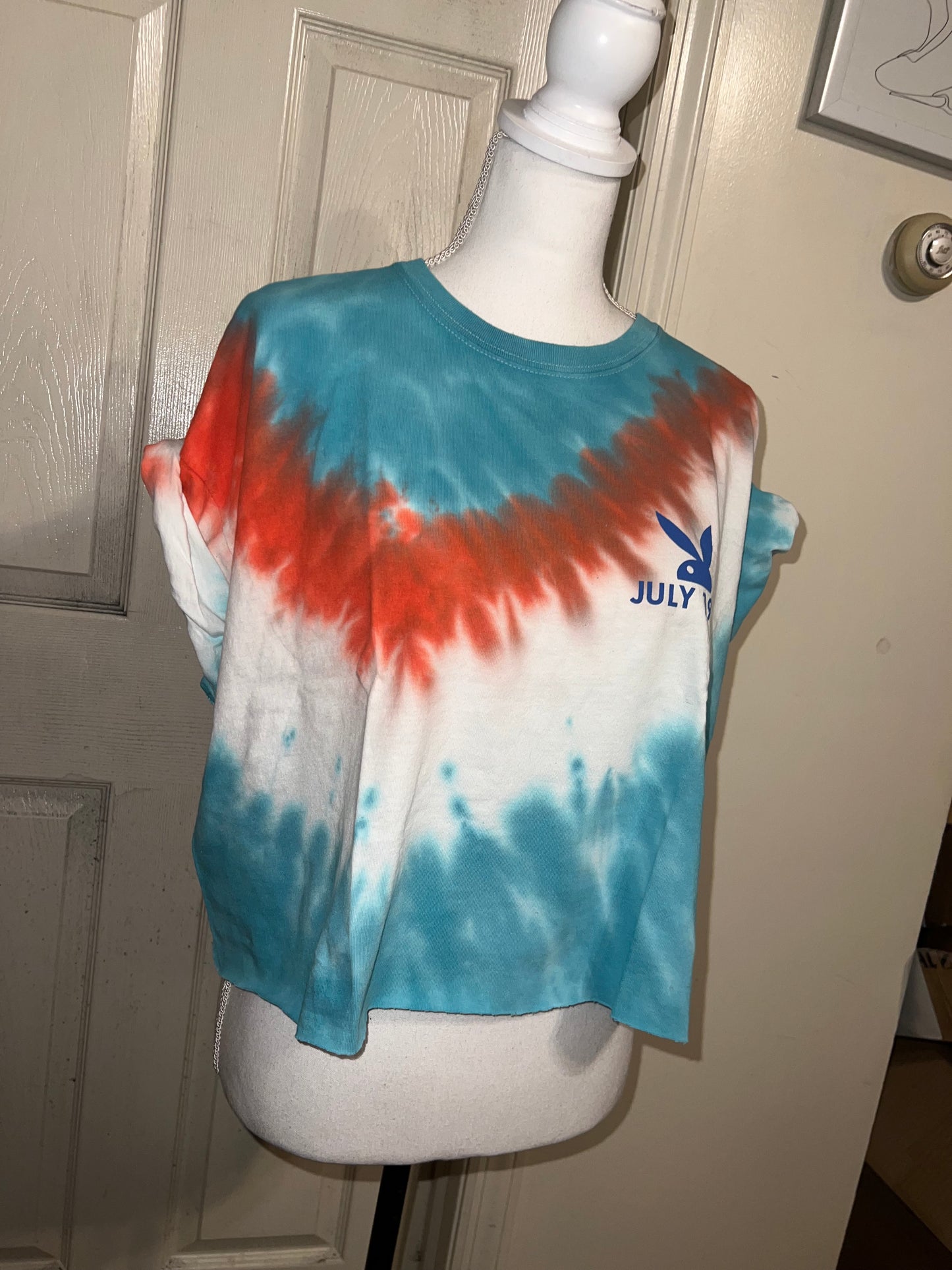 Playboy Double Sided Oversized Cropped Tee