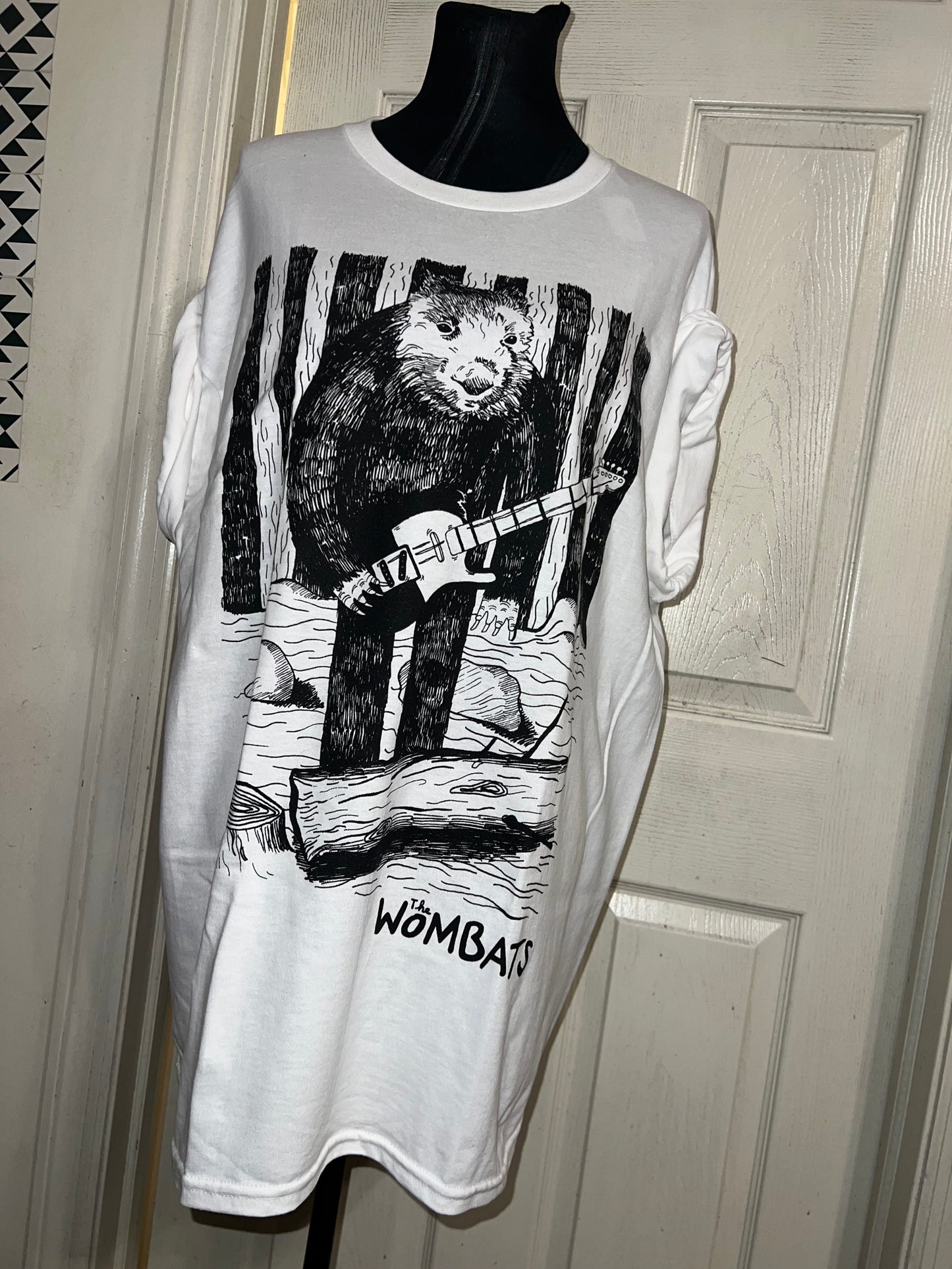 The Wombats Oversized Distressed Tee