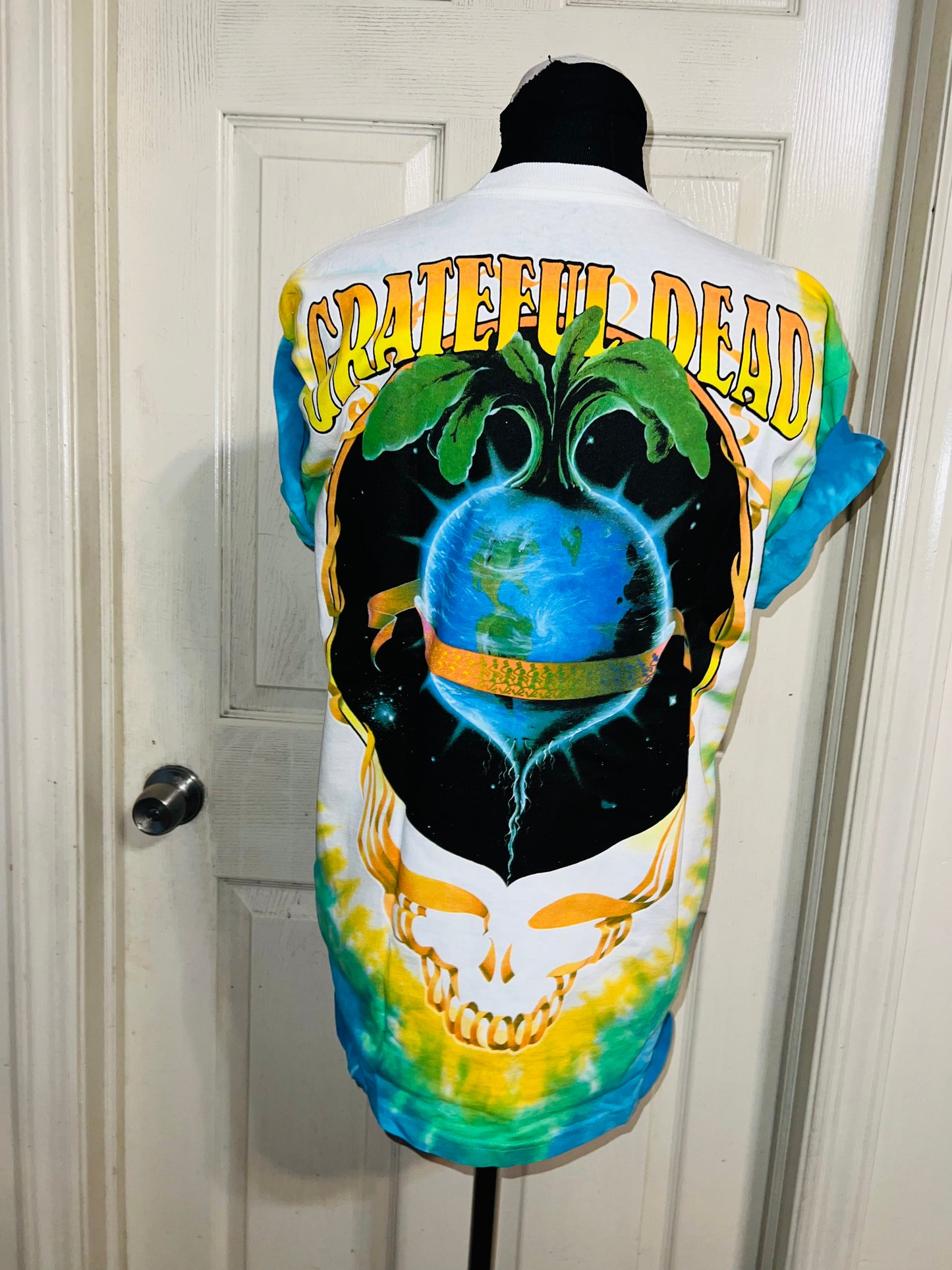Grateful Dead Keep Green Double Sided Distressed Tee