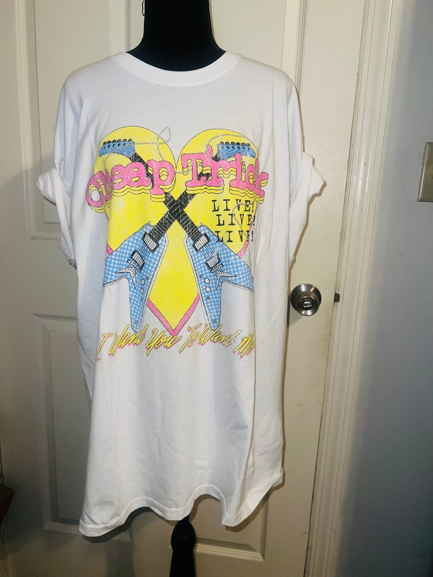 Cheap Trick Double Sided Oversized Tee