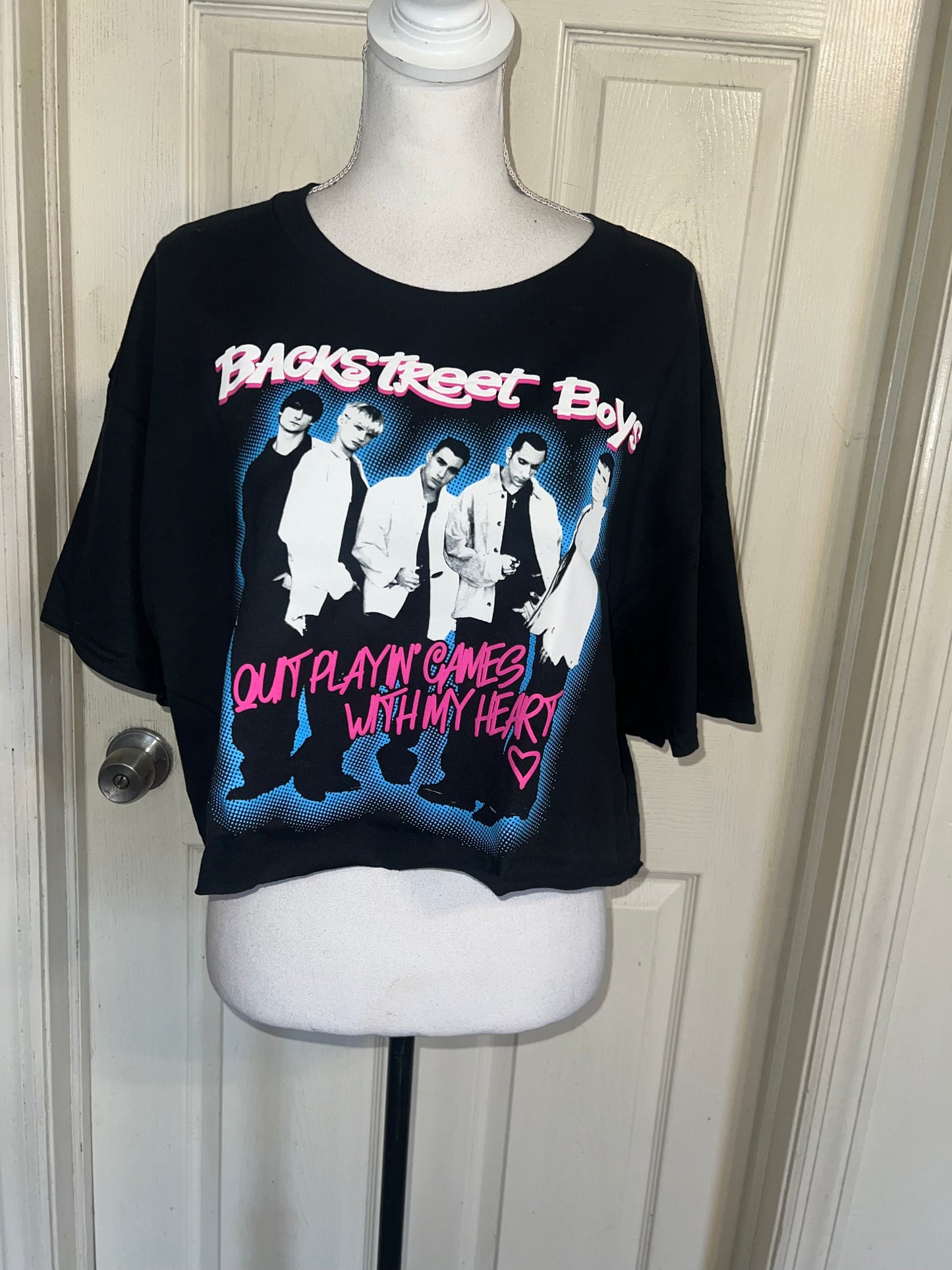 Backstreet Boys Oversized Distressed Tee