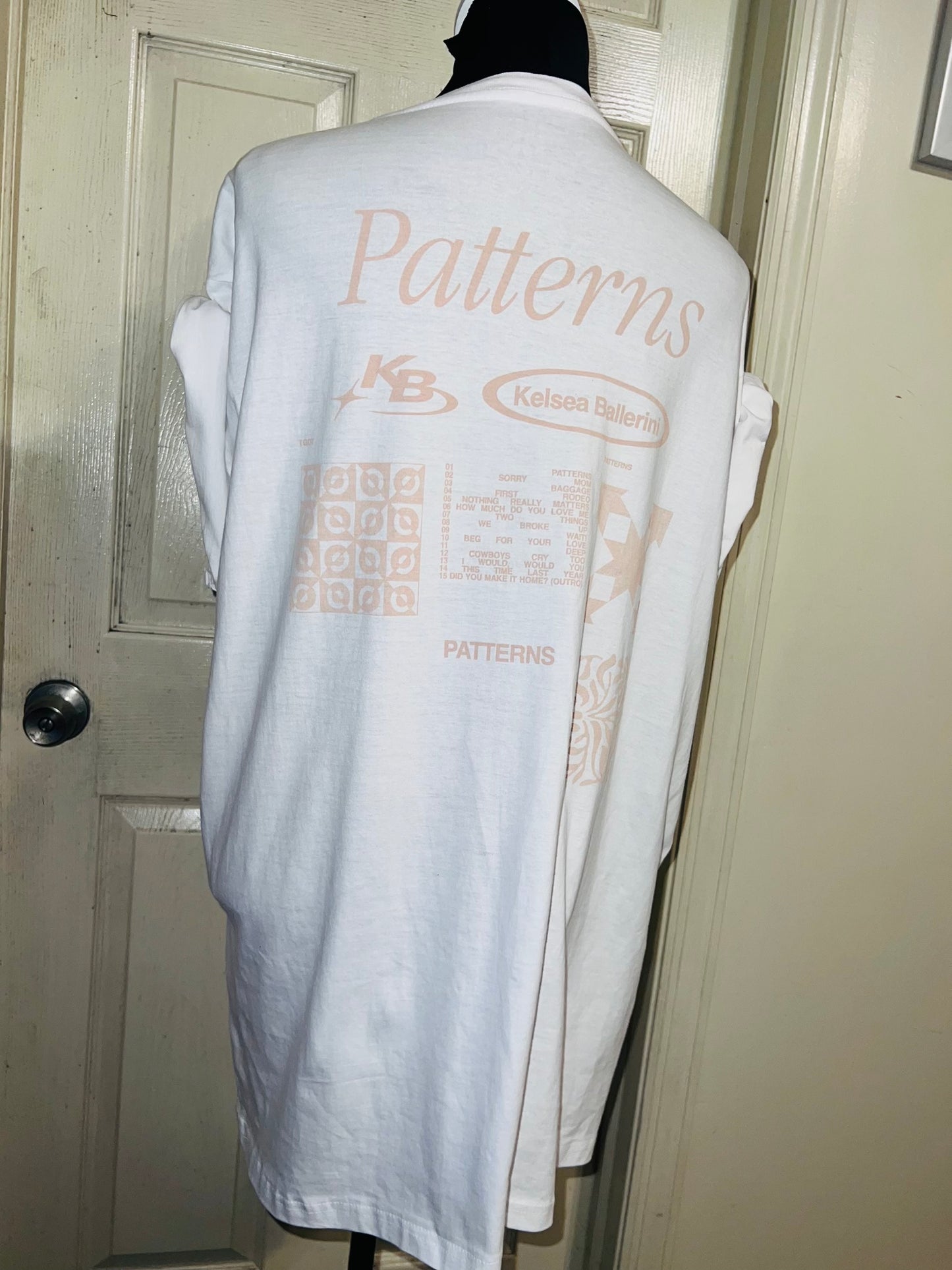 Kelsea Ballerini Oversized Double Sided Distressed Tour Tee