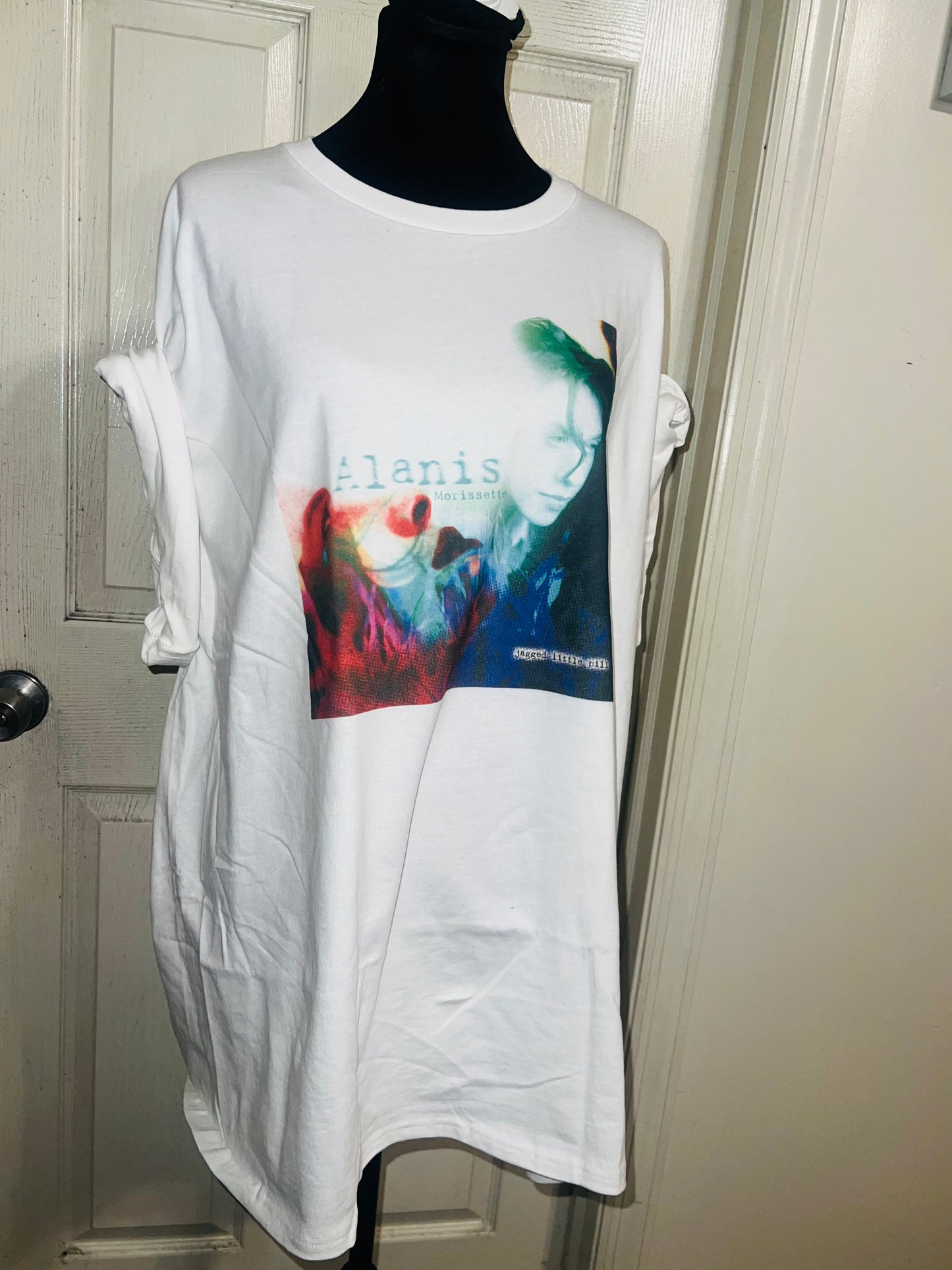 Alanis Morissette Oversized Distressed Tee