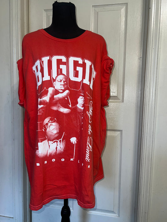 Biggie Smalls Oversized Distressed Tee