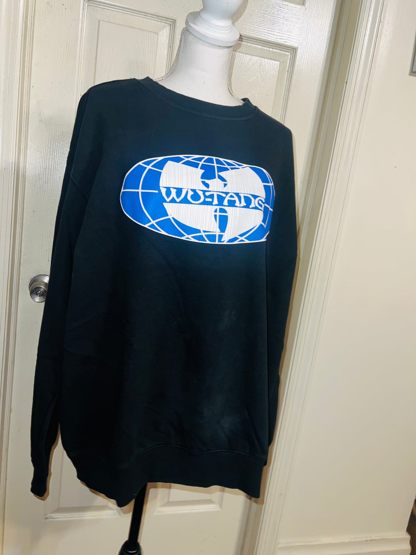 Wu-Tang Clan Oversized Distressed Sweatshirt