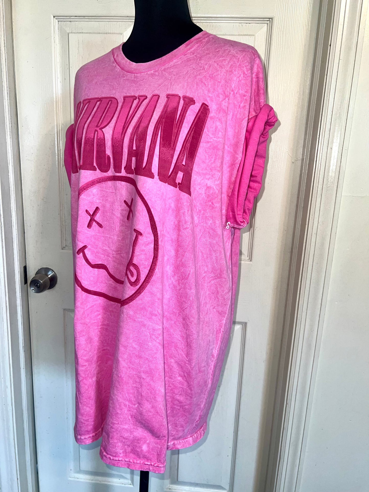 Nirvana Oversized Distressed Tee
