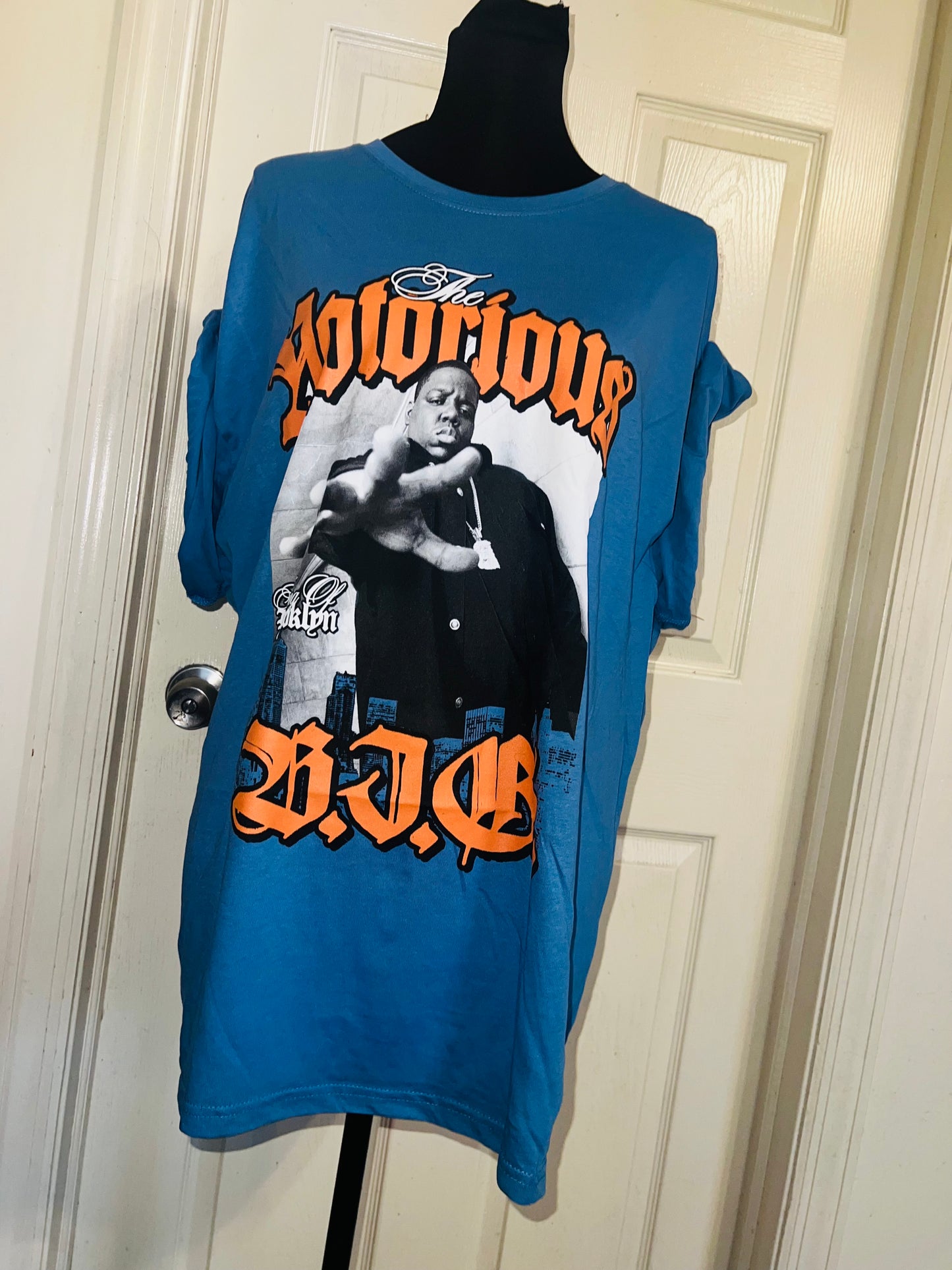 Notorious BIG Oversized Distressed Tee