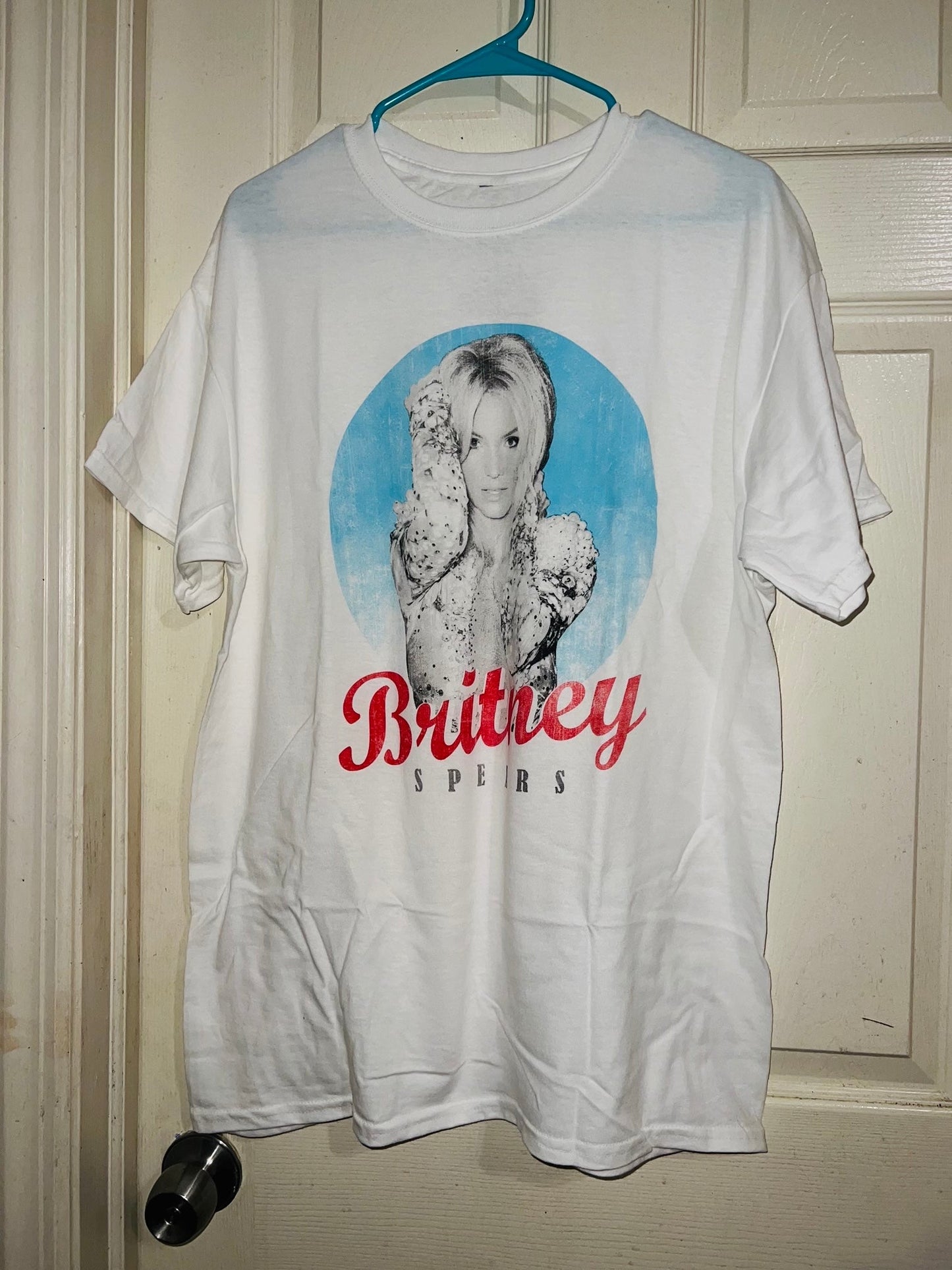 Britney Spears Oversized Distressed Tee