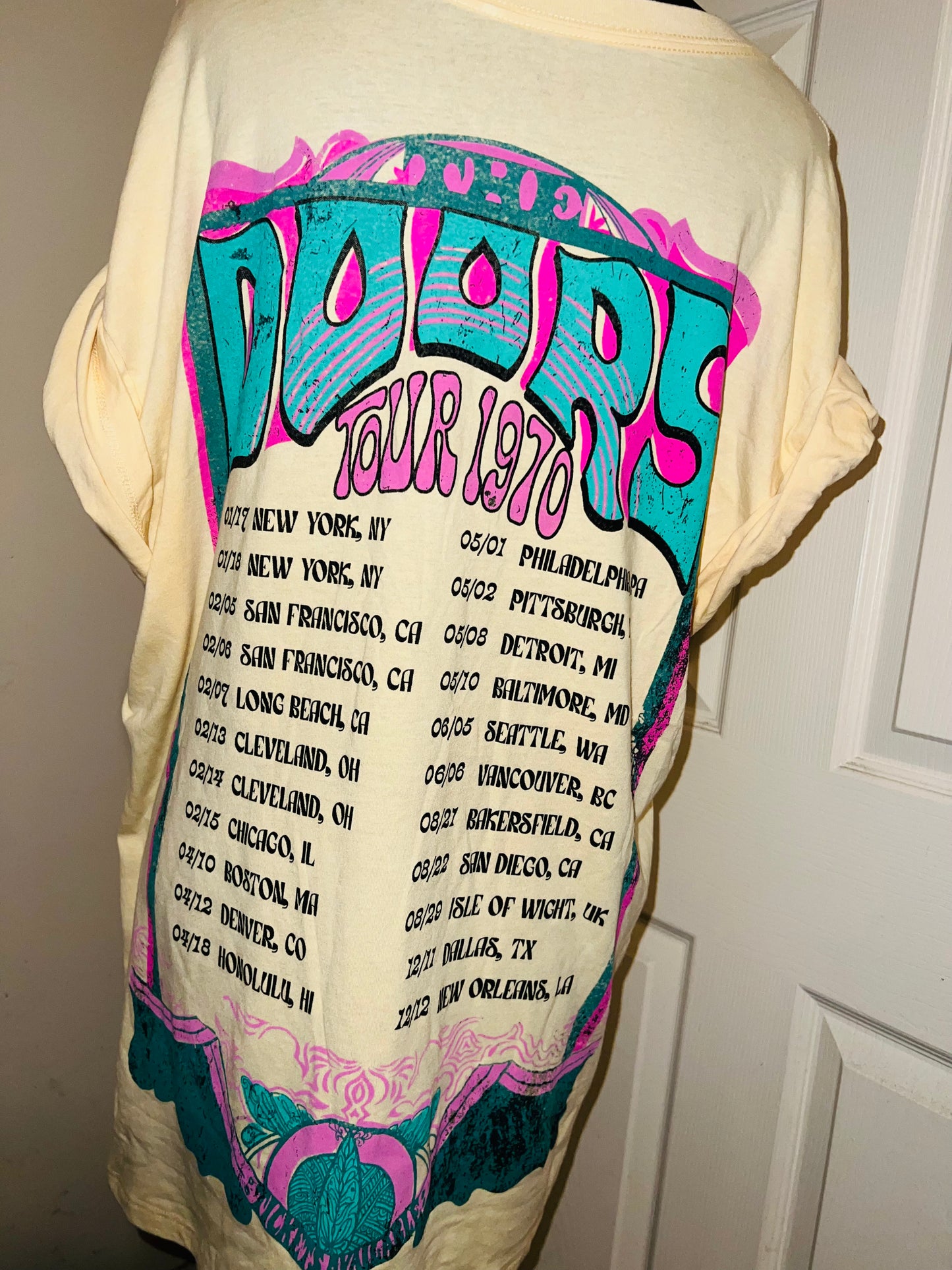 The Doors Double Sided Oversized Distressed Tee