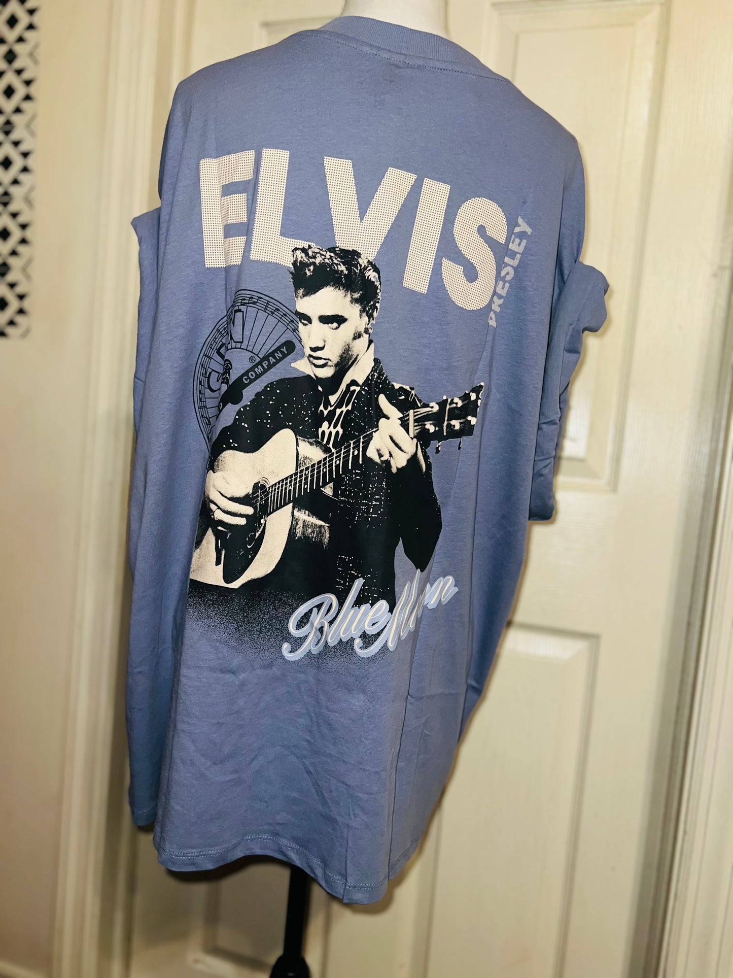 Elvis Double Sided Oversized Distressed Tee