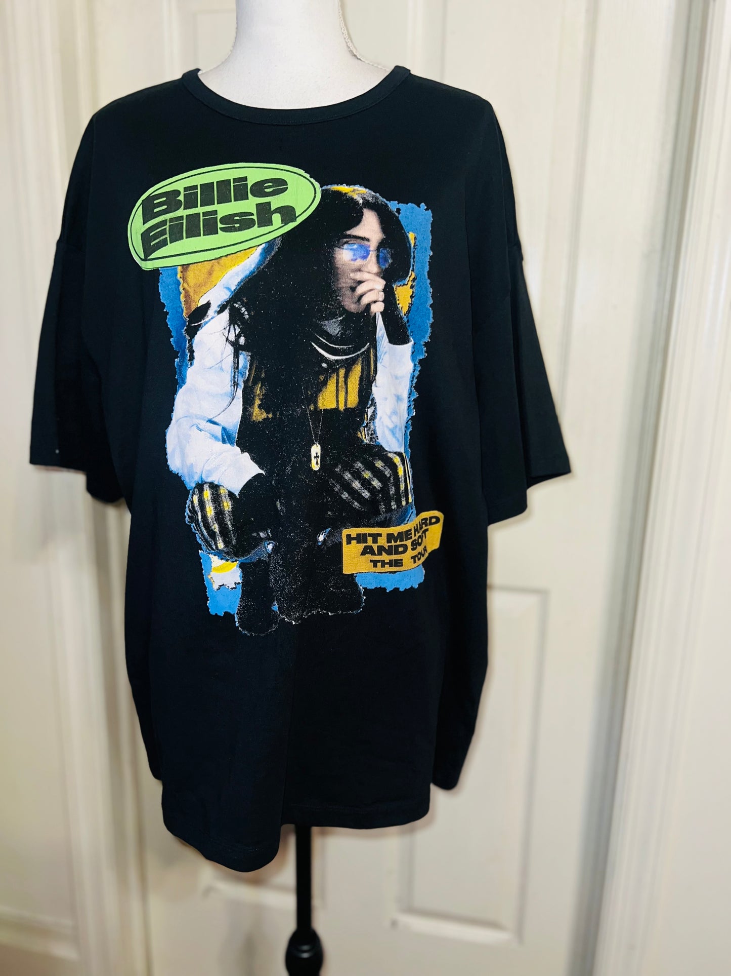 Billie Eilish Double Sided HMHAS Tour Distressed Tee