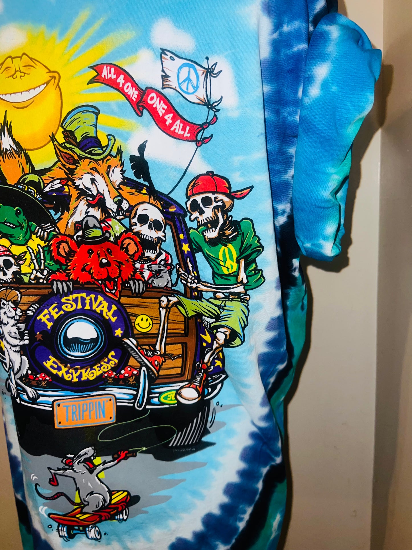Grateful Dead Road Trippin’ Double Sided Distressed Tee