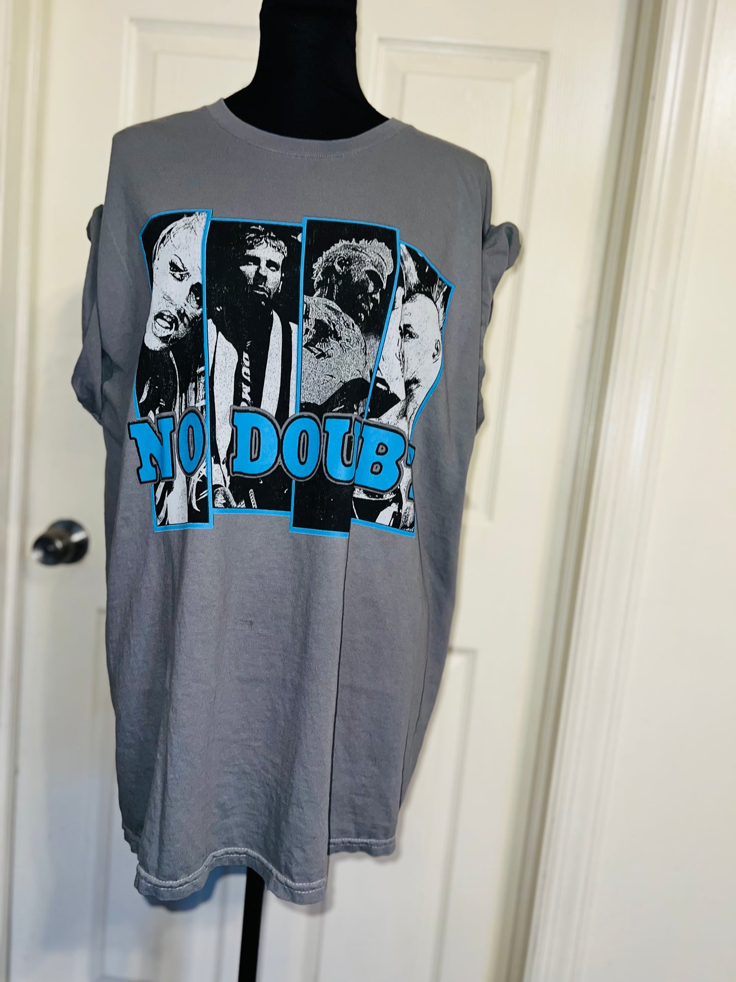 No Doubt Oversized Distressed Tee