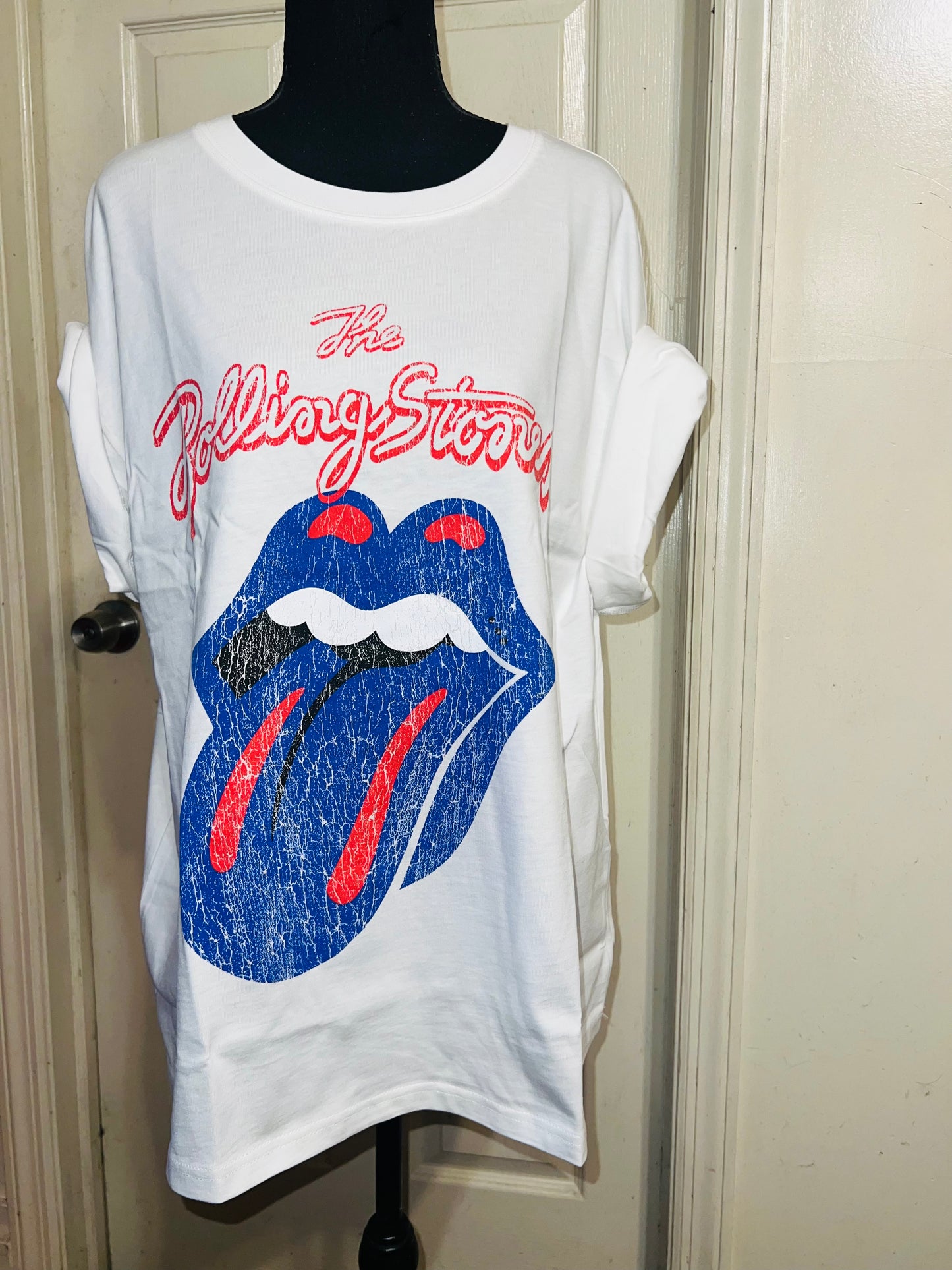 The Rolling Stones Oversized Distressed Tee