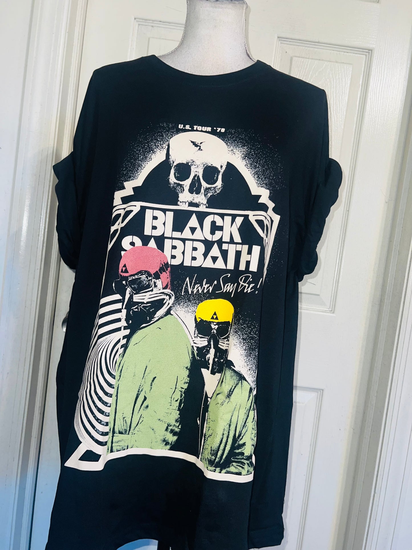 Black Sabbath Oversized Distressed Tee