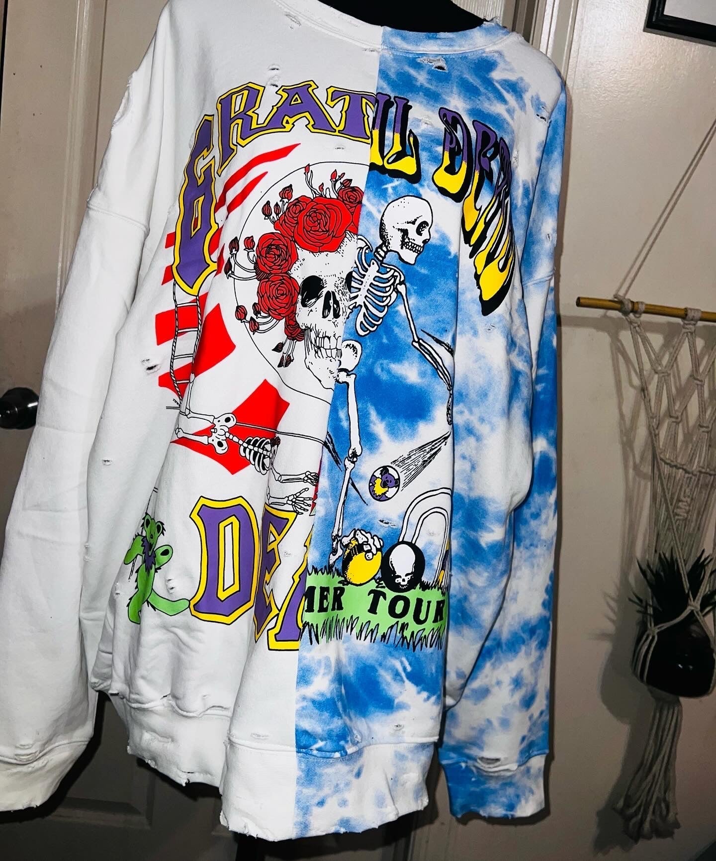 Grateful Dead Oversized Split Sweatshirt