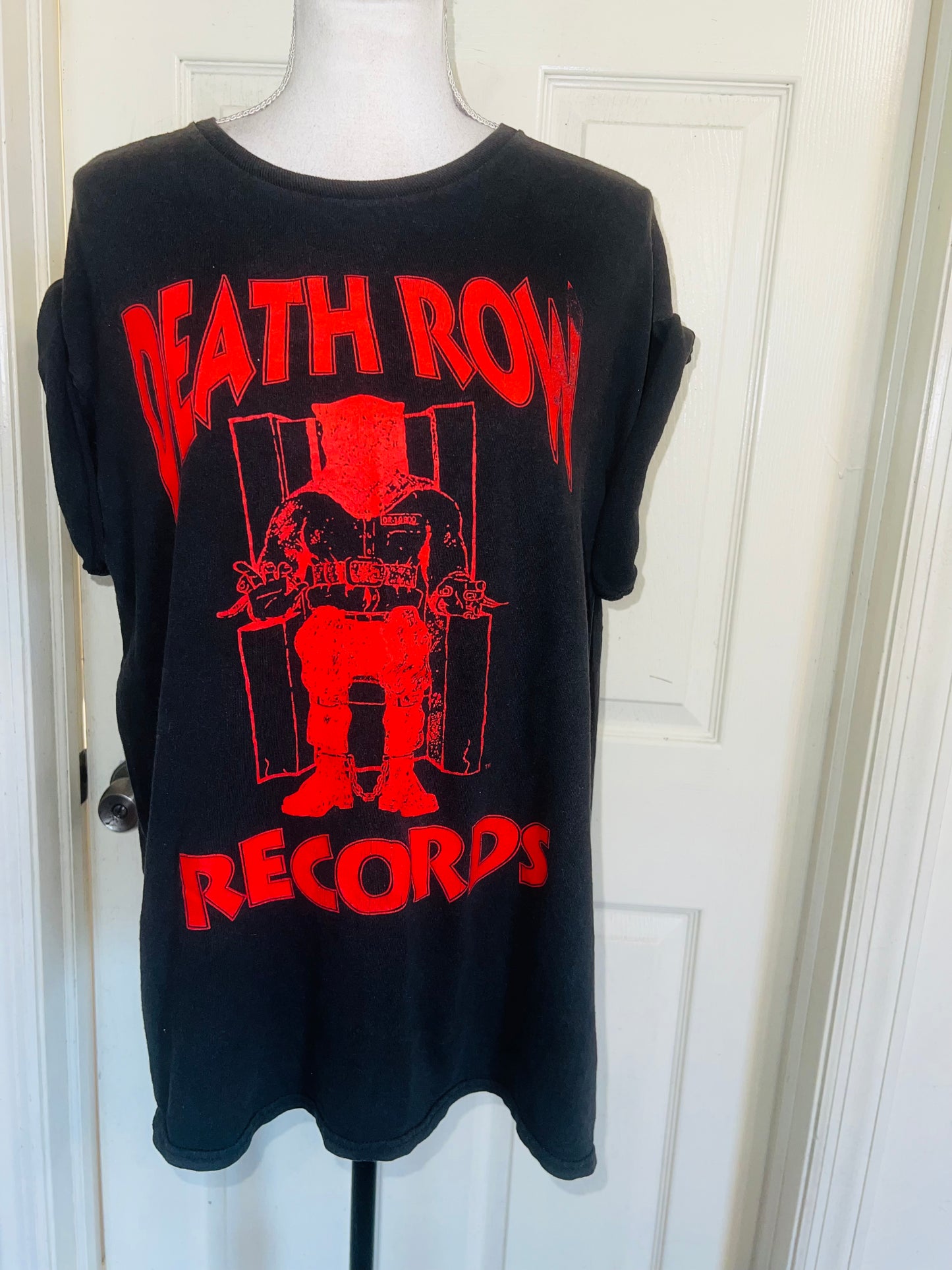 Death Row Records Oversized Distressed Tee