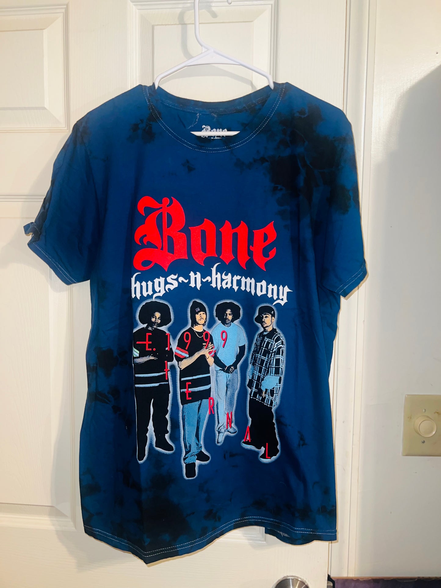 Bone Thugs n Harmony Tie Dyed Oversized Distressed Tee