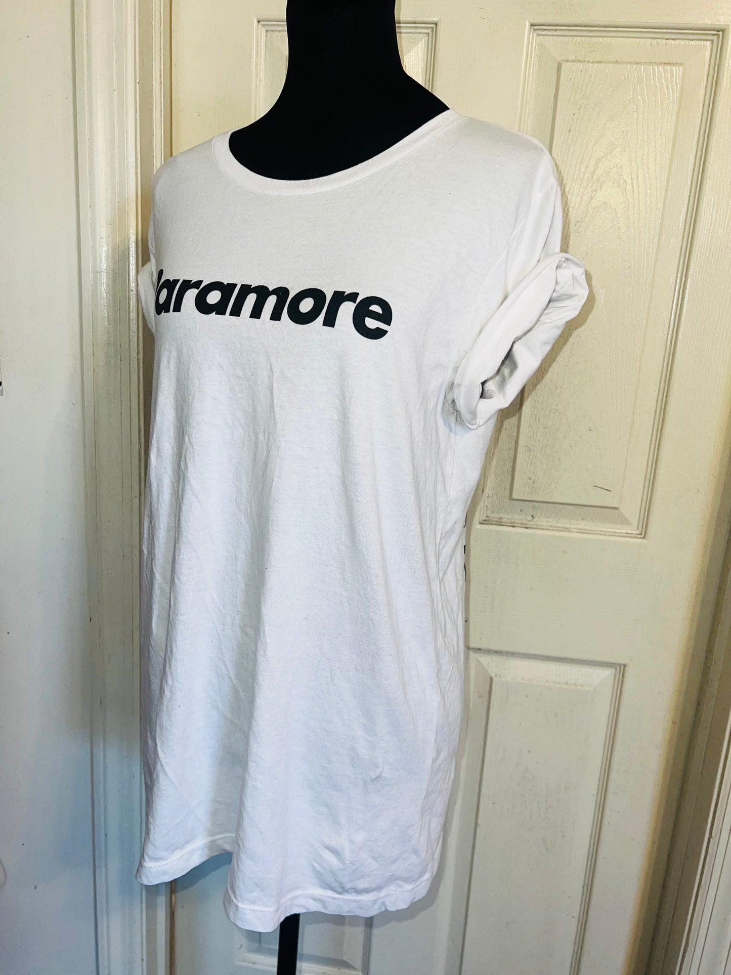 Paramore This is Why Double Sided Oversized Distressed Tee