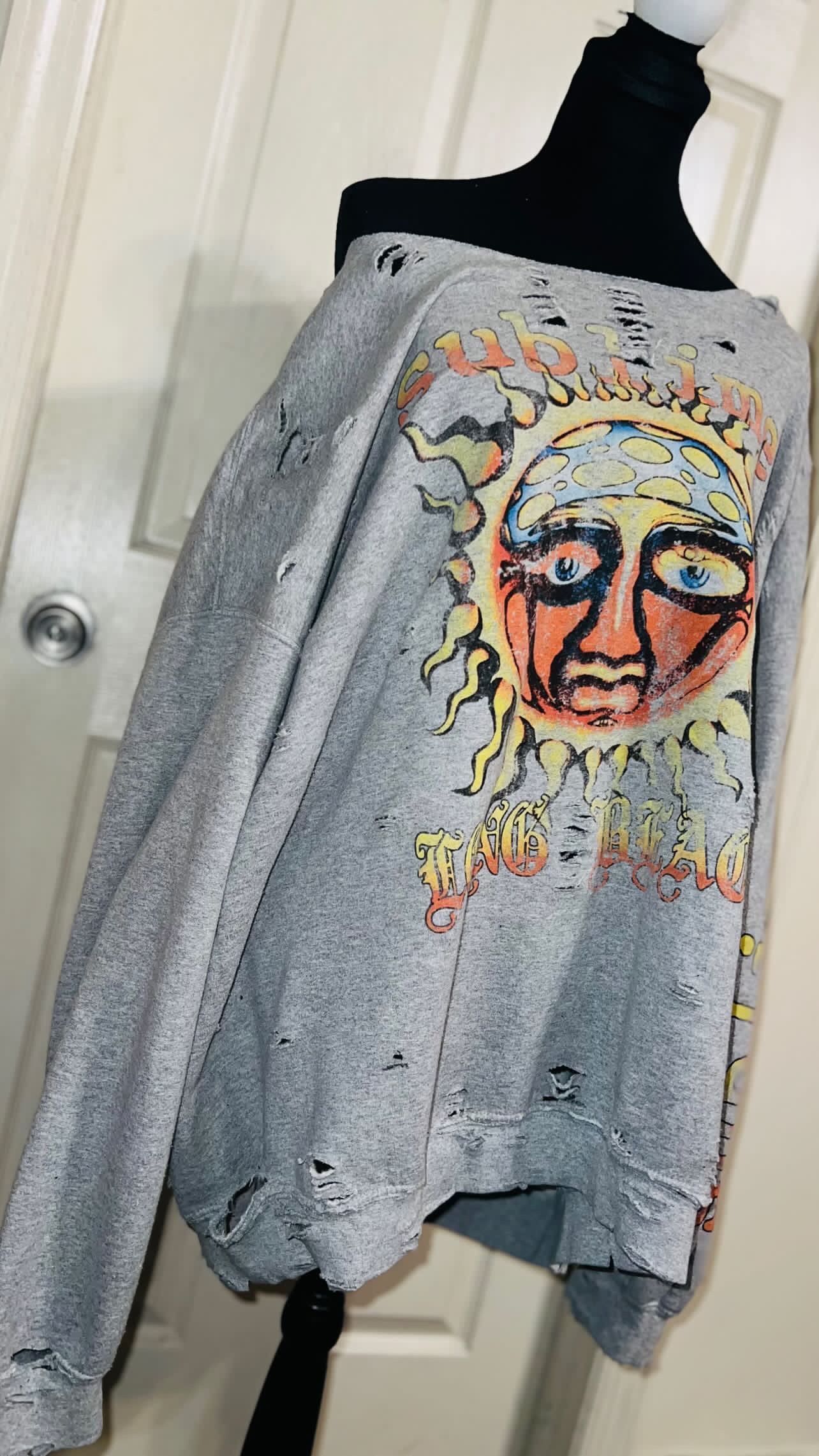Sublime Oversized Distressed Sweatshirt