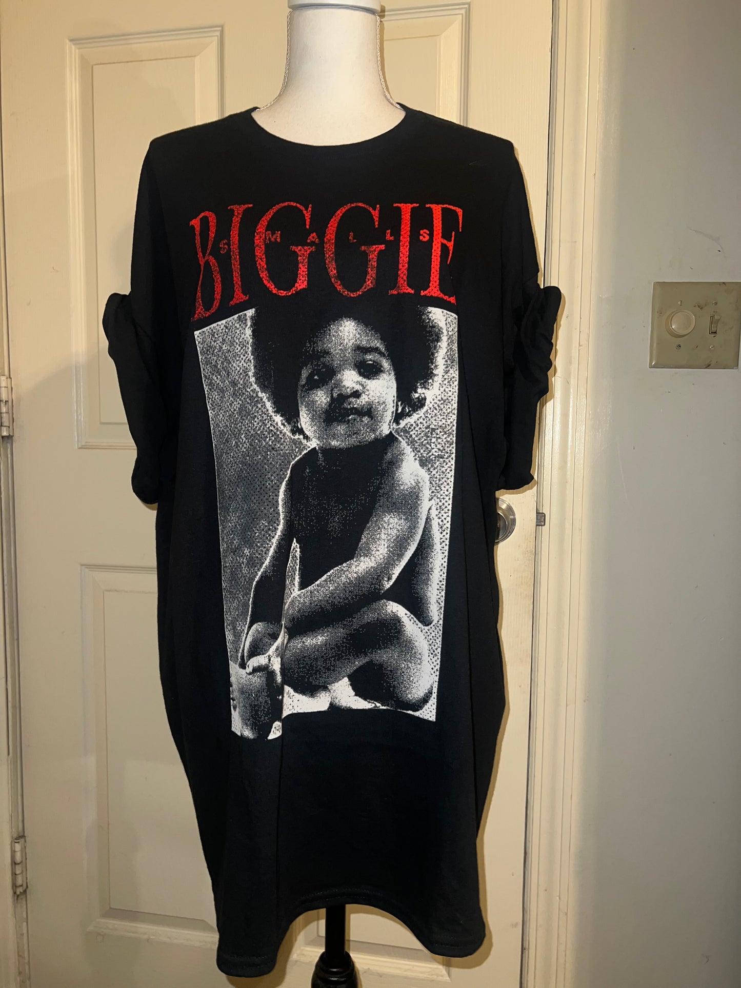 Biggie Smalls Oversized Distressed Tee