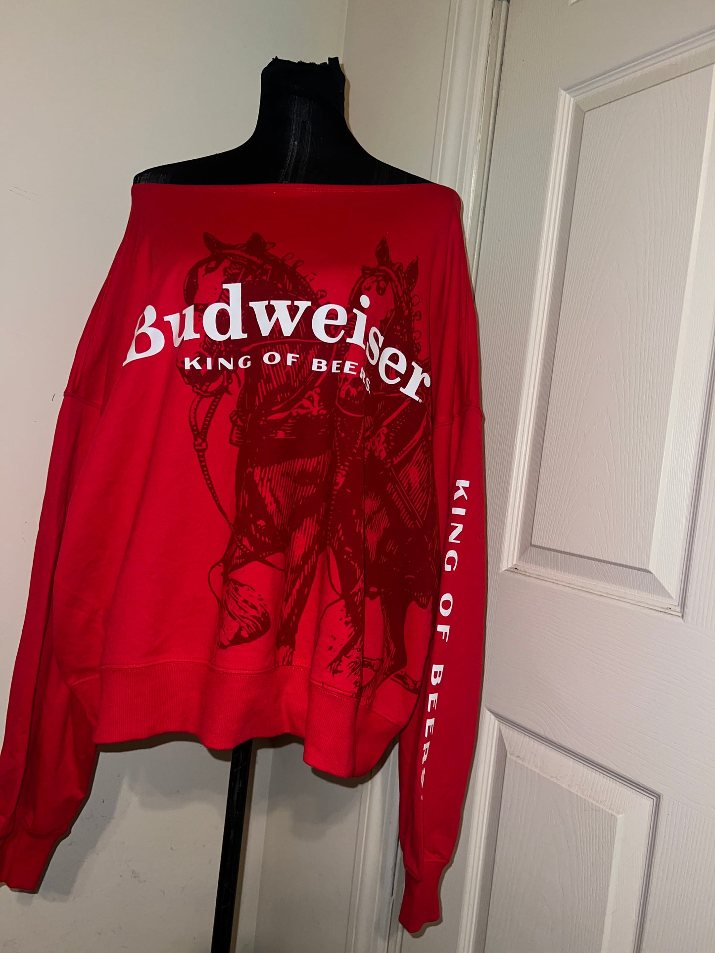 Budweiser Oversized Distressed OFTS Sweatshirt