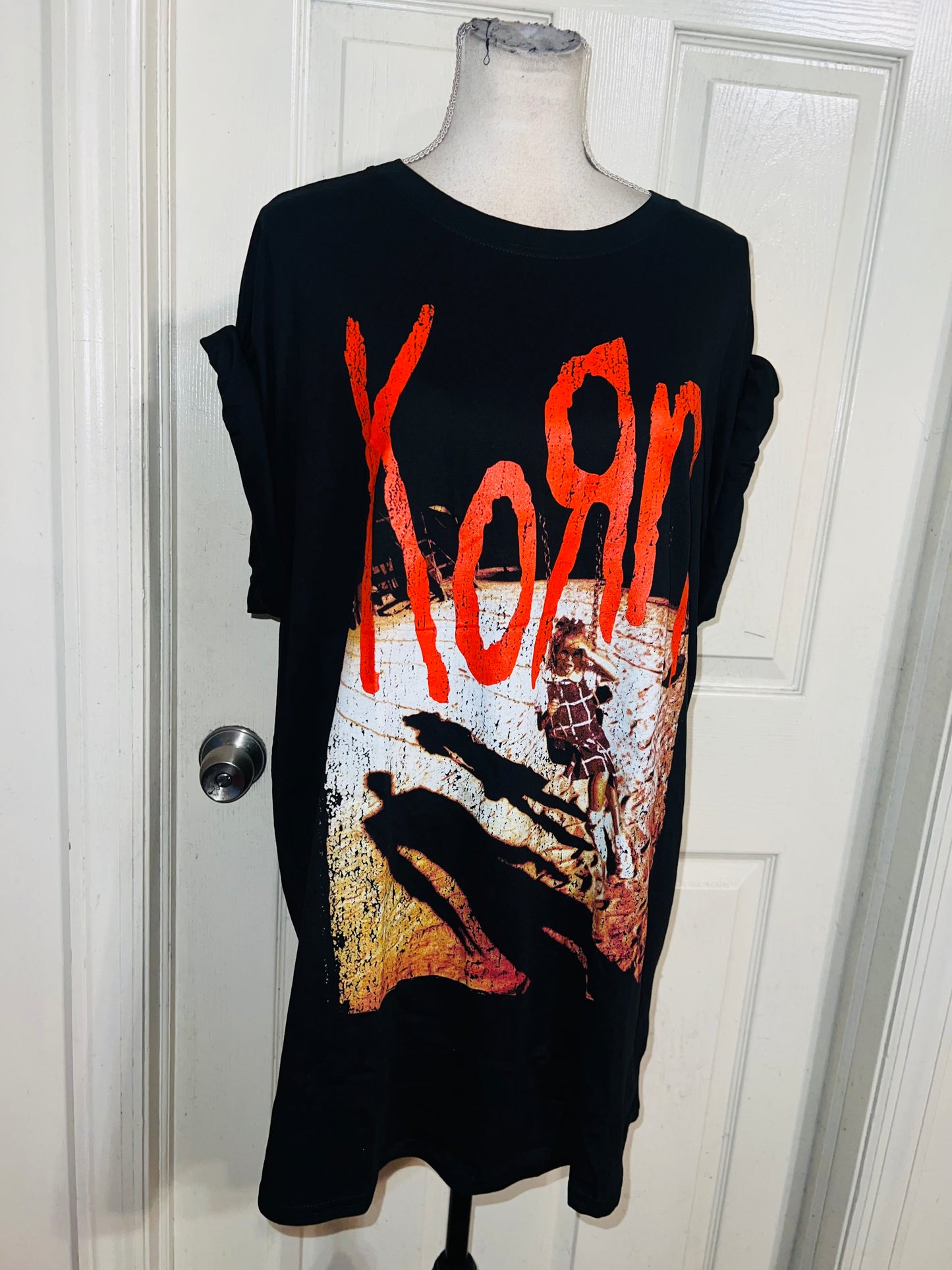Korn Oversized Distressed Tee