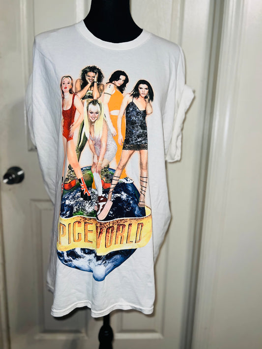 The Spice Girls “Spiceworld” Oversized Distressed Tee