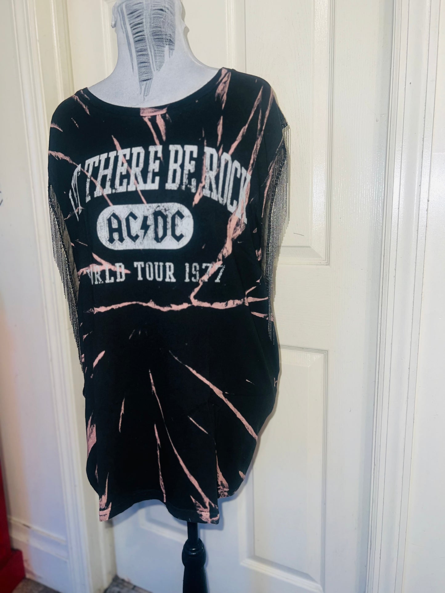 MAC/DC Double Sided Muscle Tee with Metal Fringe