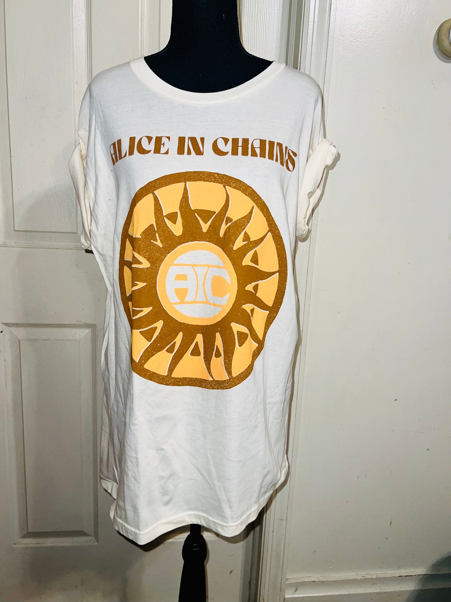 Alice In Chains Oversized Distressed Tee