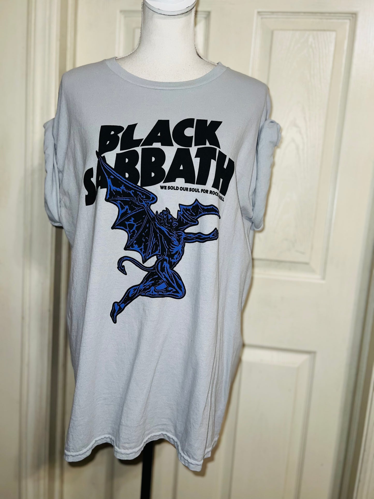 Black Sabbath Oversized Distressed Tee