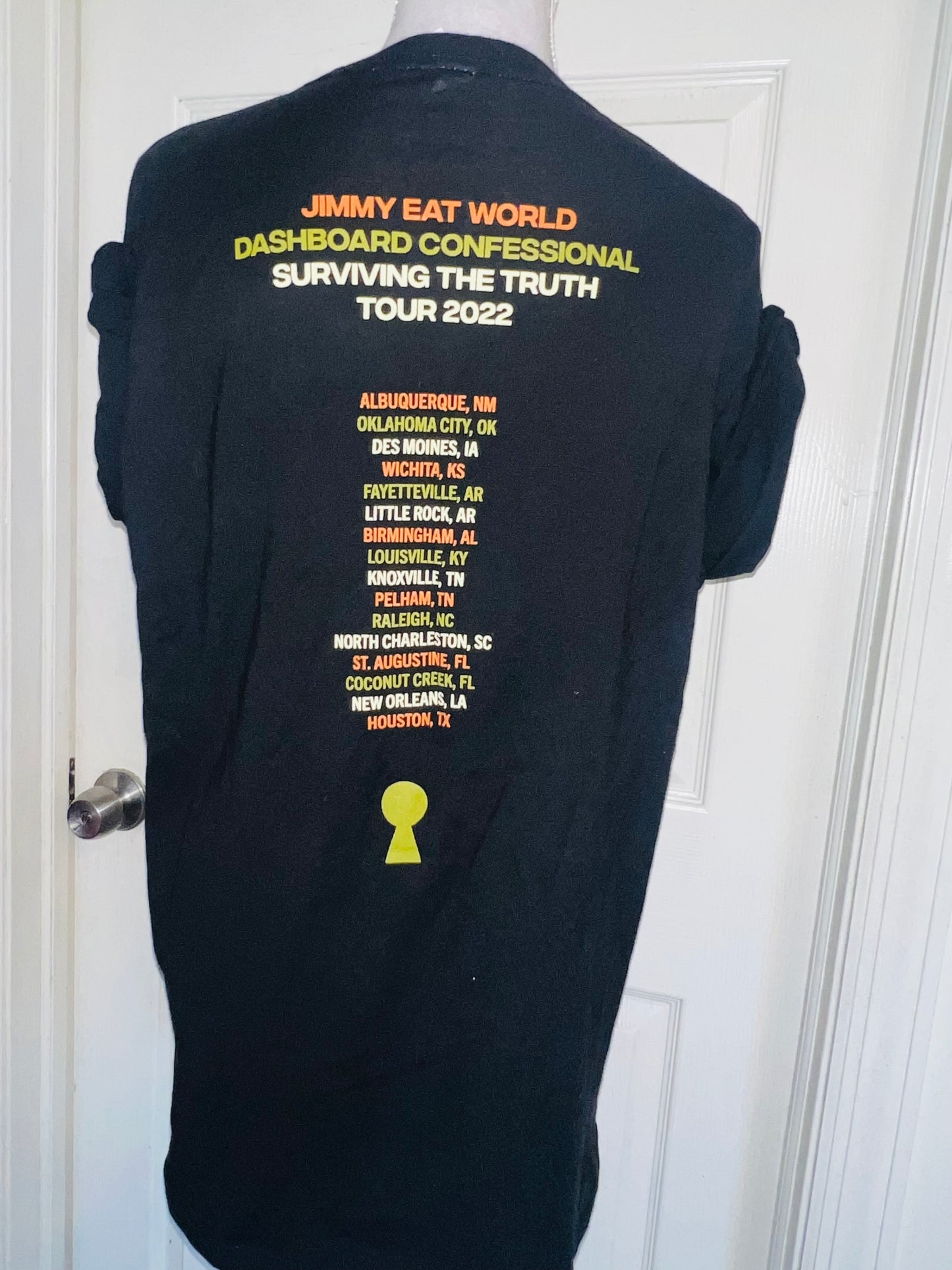 Dashboard Confessional / Jimmy Eat World Double Sided Distressed Tee